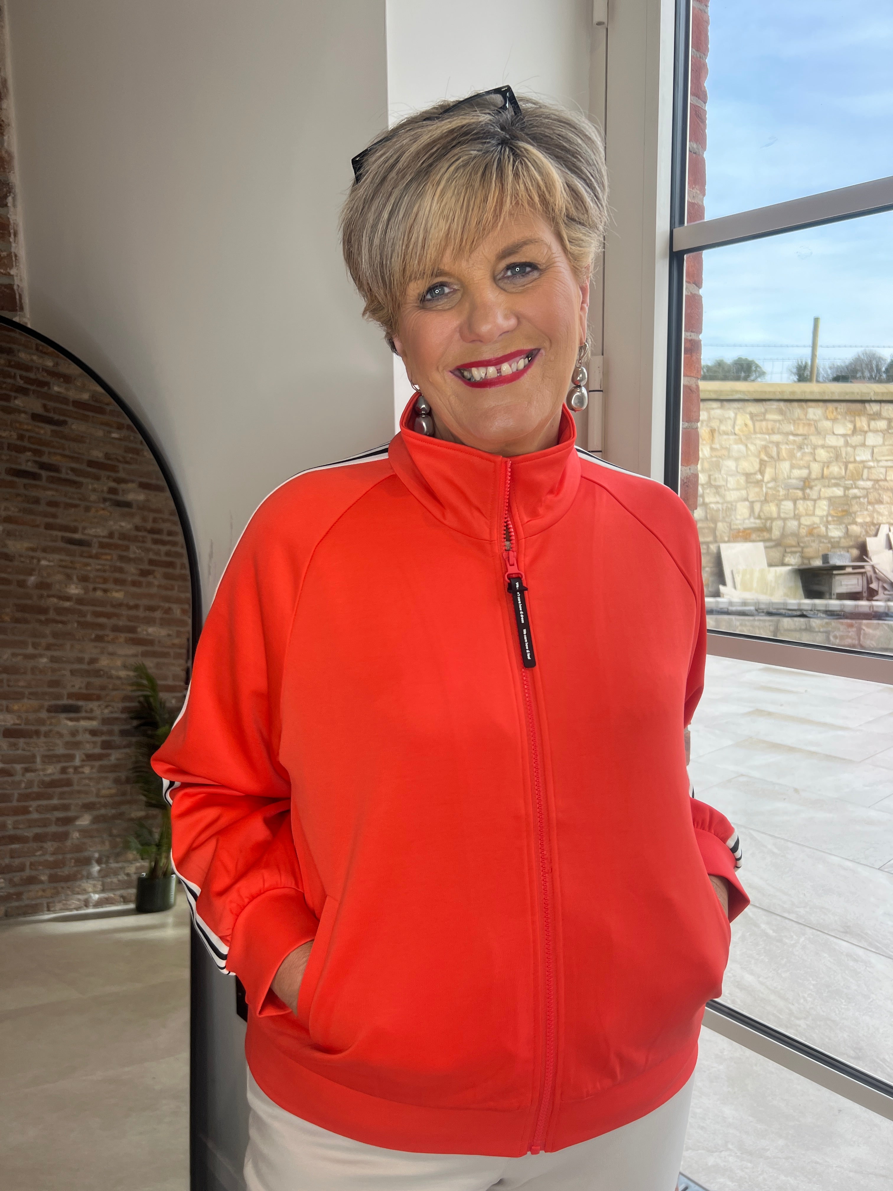 Nümph Nusenada Zip Jacket In Cayenne