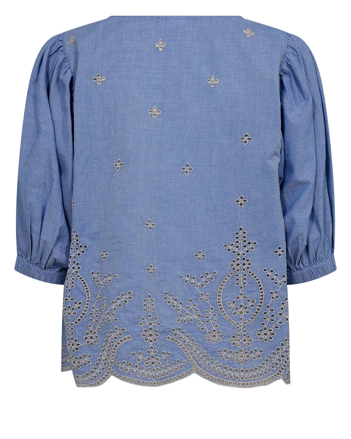 Nümph Nuwiveca Blouse In Denim Blue