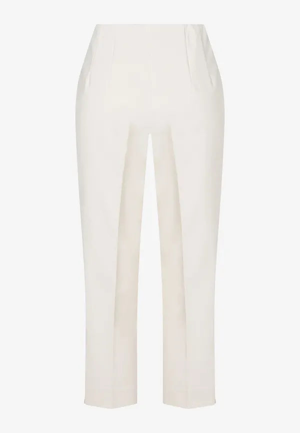 More & More Capri Pull On Trousers In Ecru
