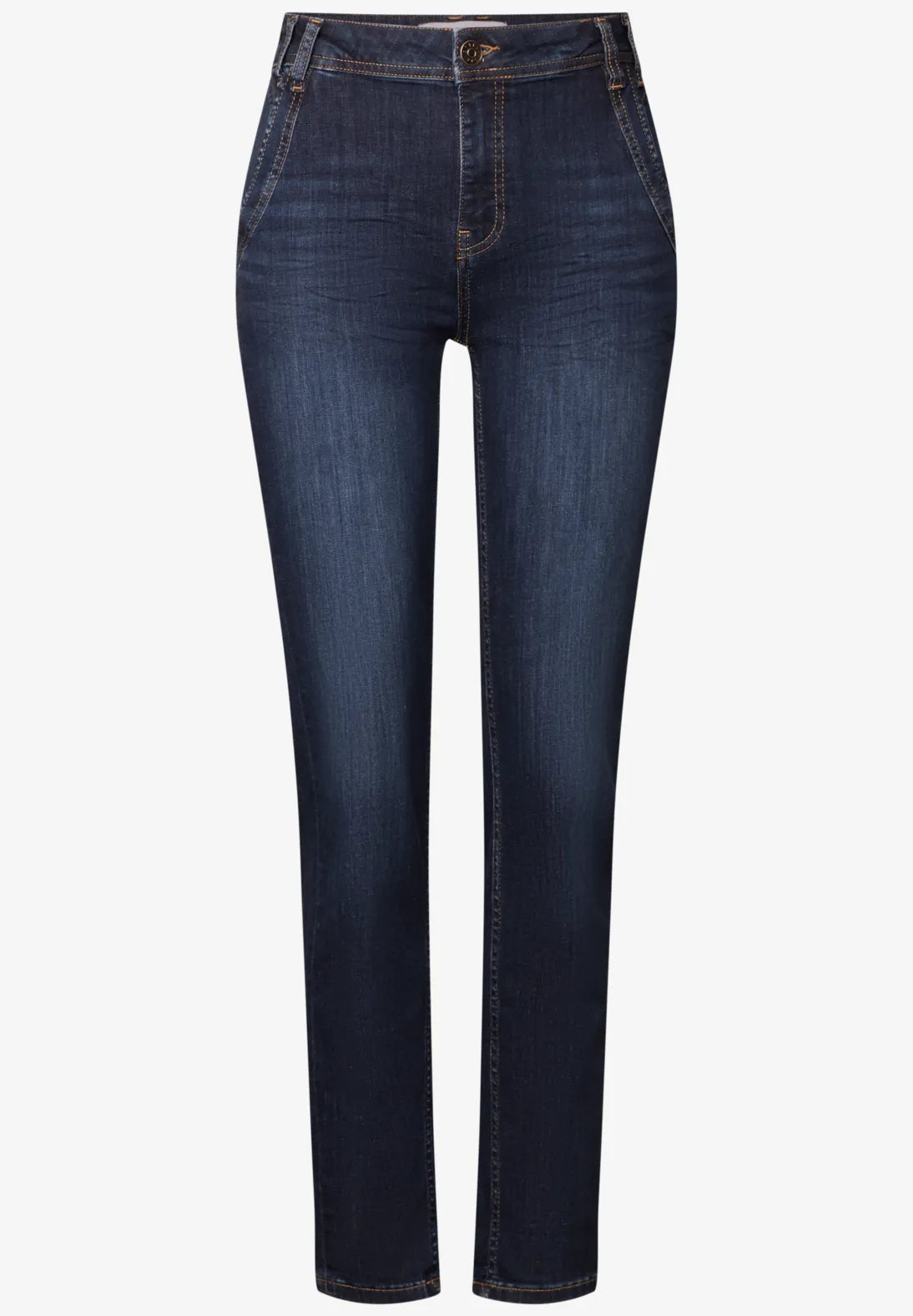 Street One Mom Jeans In Dark Blue Wash