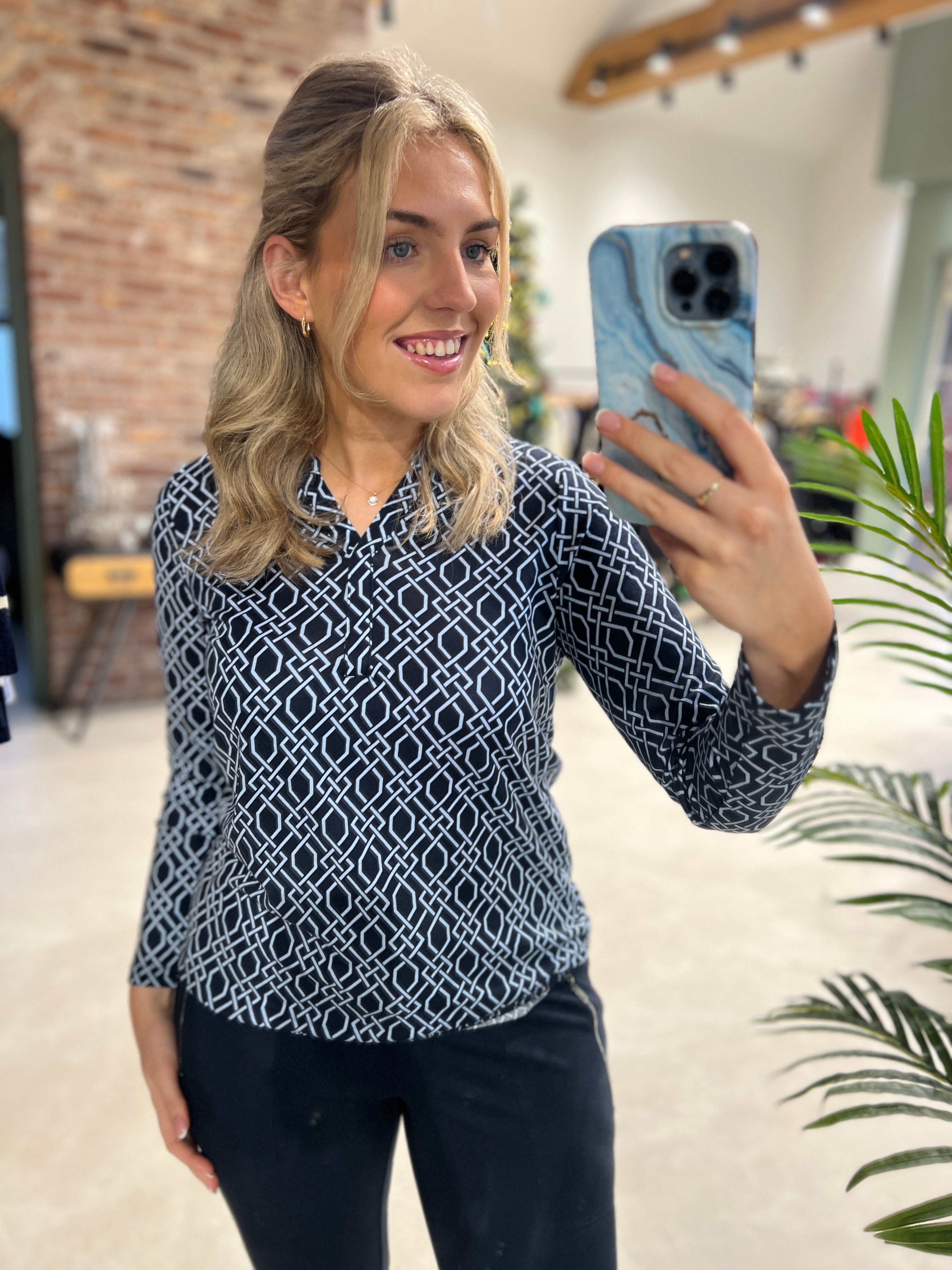 Soya Concept Felicity Top In Navy