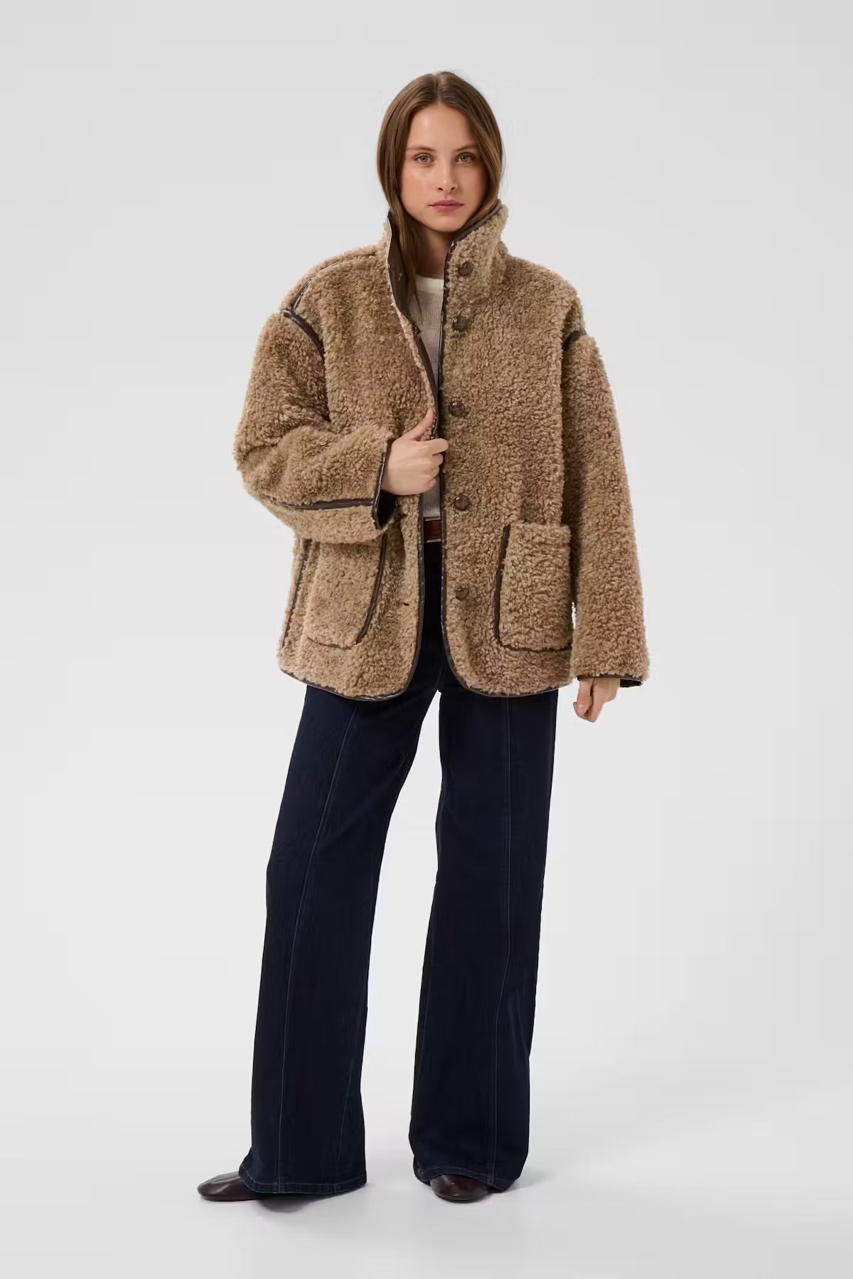 Samantha jacket in brown multi