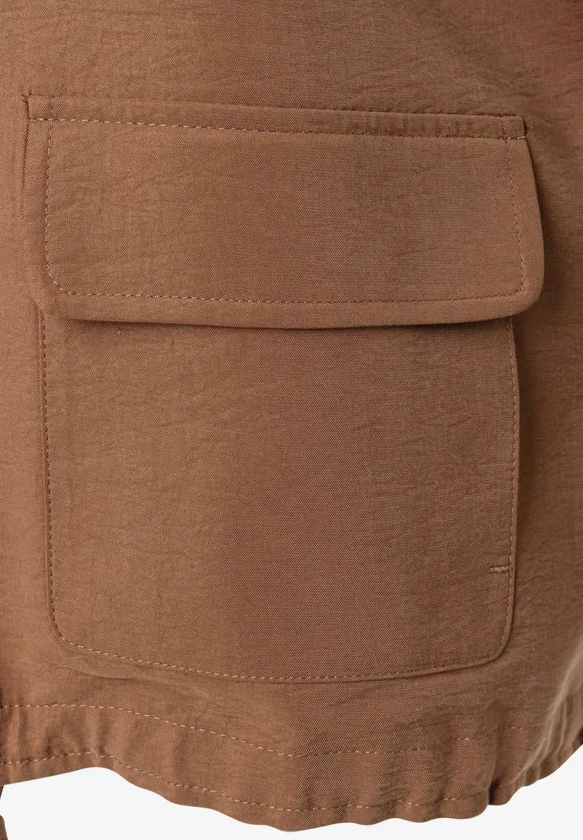 More & More Modal Jacket In Sweet Toffee