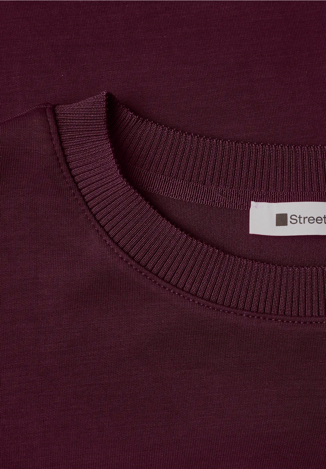 Silk look top in Rustic Rouge