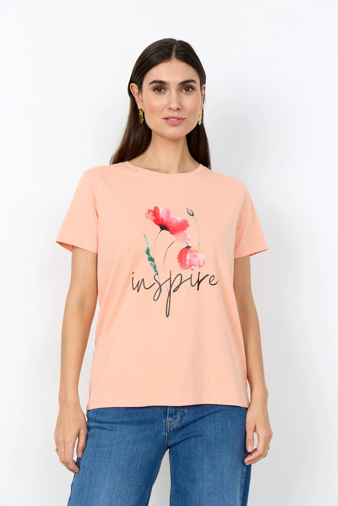 Soya Concept Rina T-shirt In coral