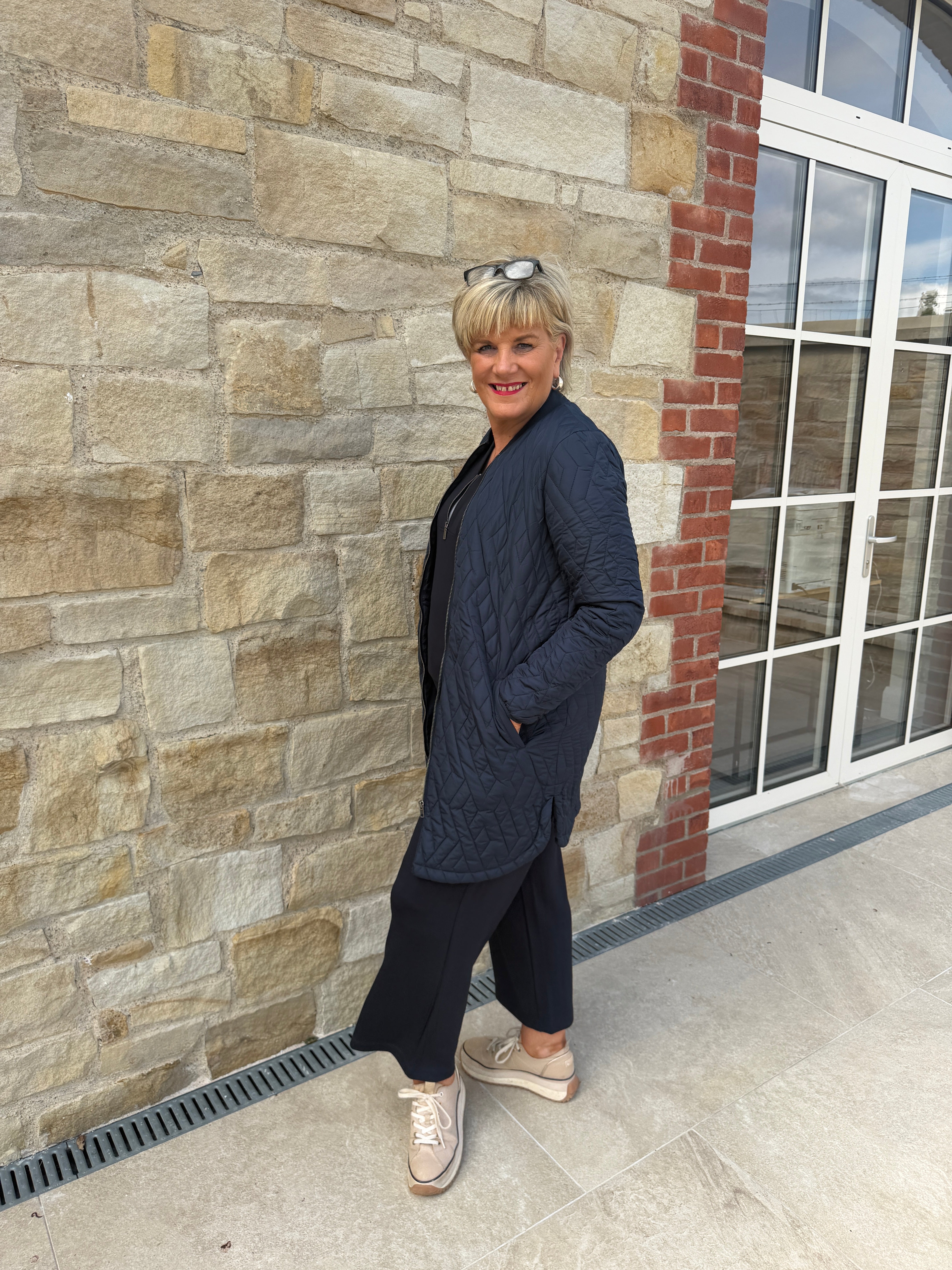 Soya Concept Fenya Coat In Navy