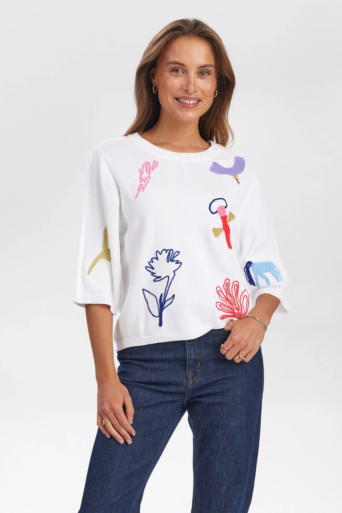Nümph Nudeborah pullover In Bright White