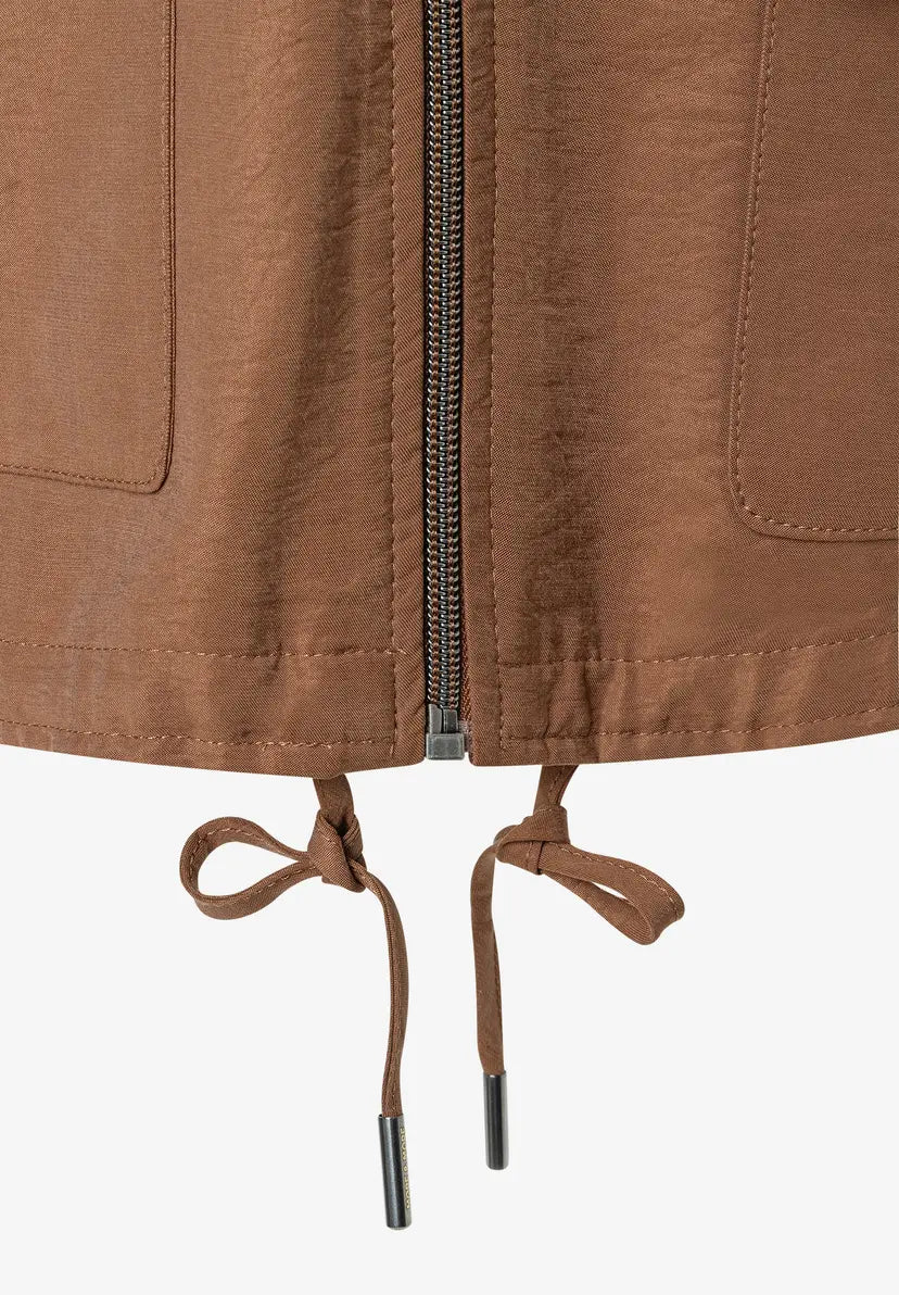 More & More Modal Jacket In Sweet Toffee