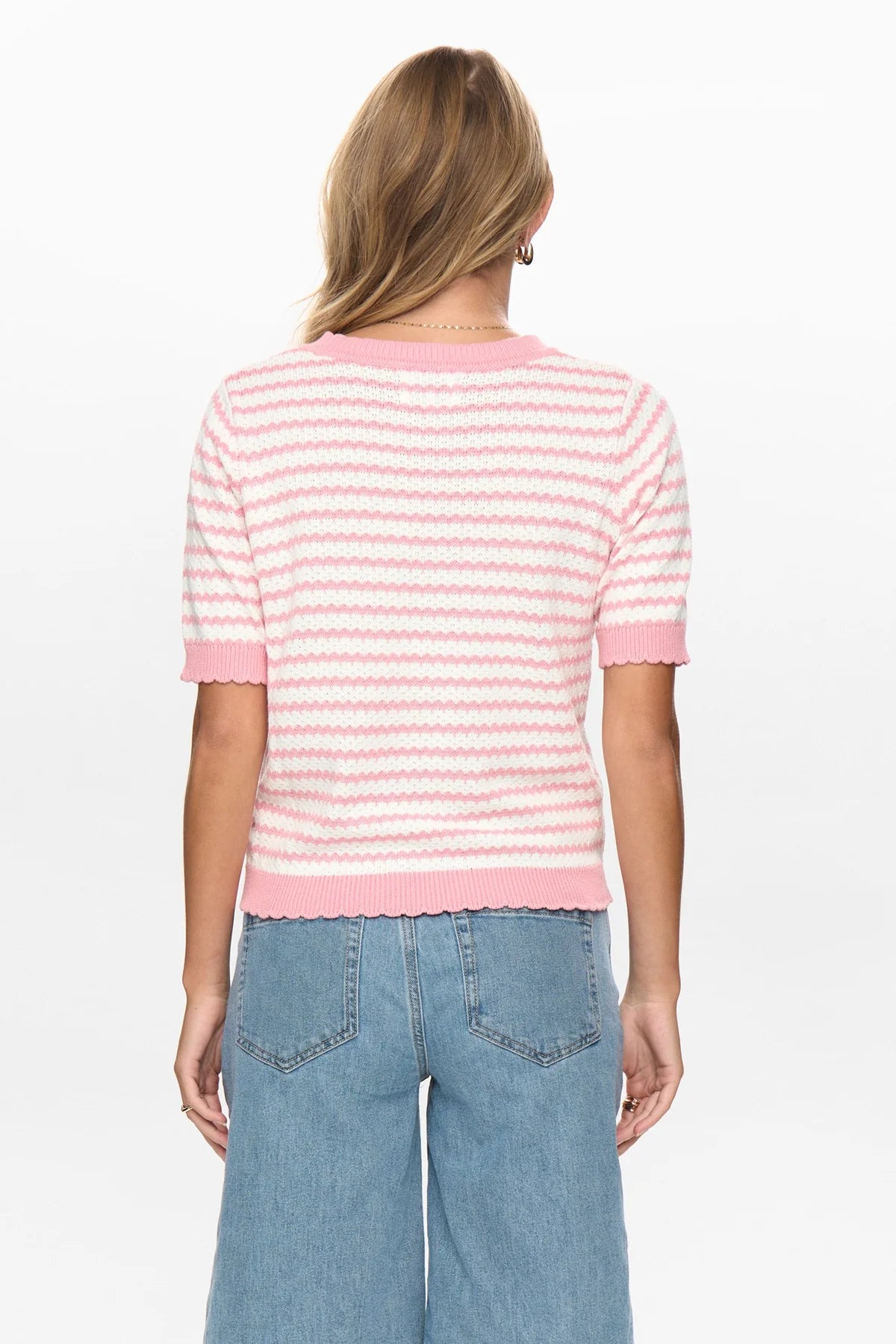Nümph striped pullover In Peony