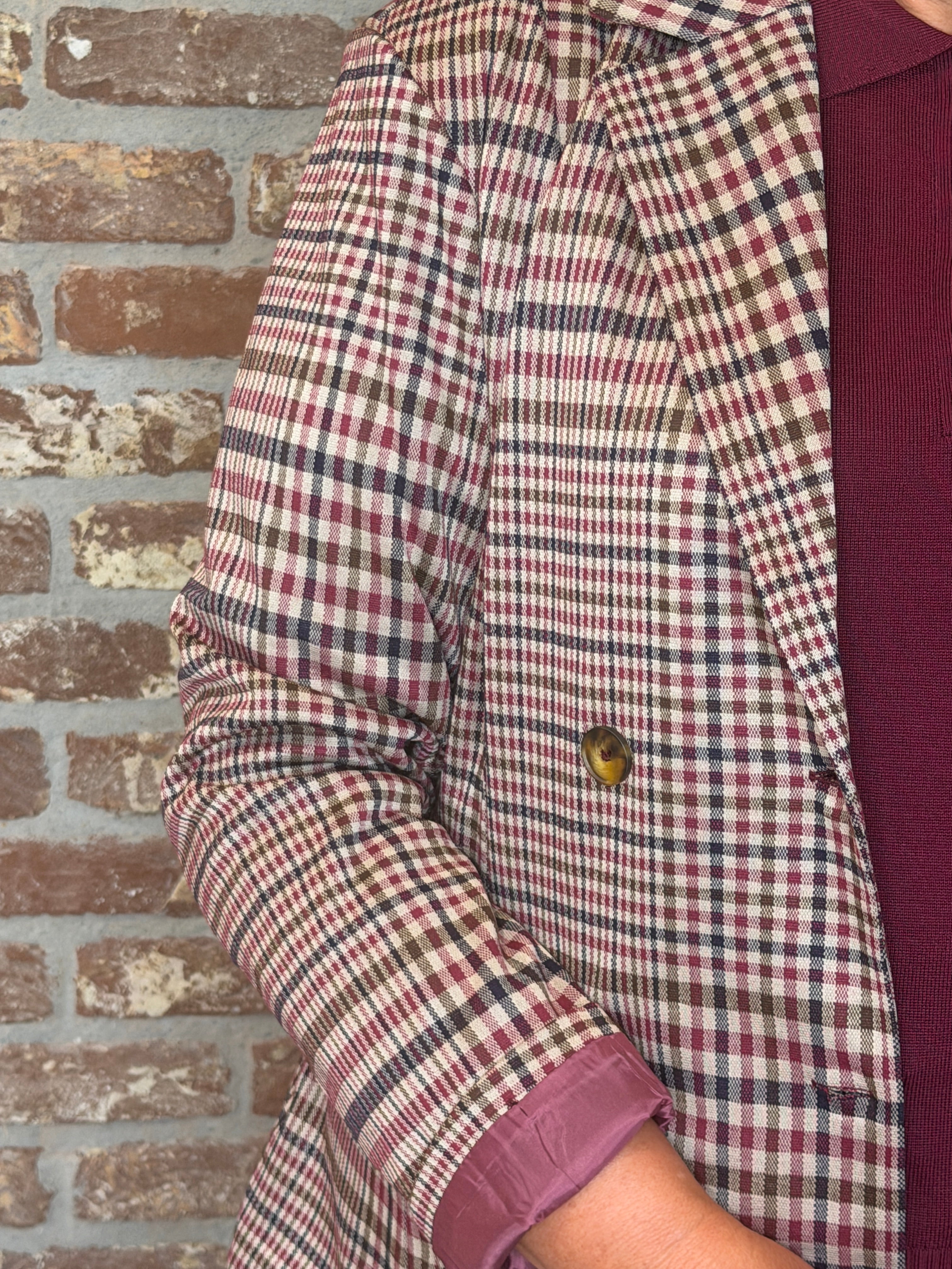 Ichi Ikate Checked Blazer In Multi