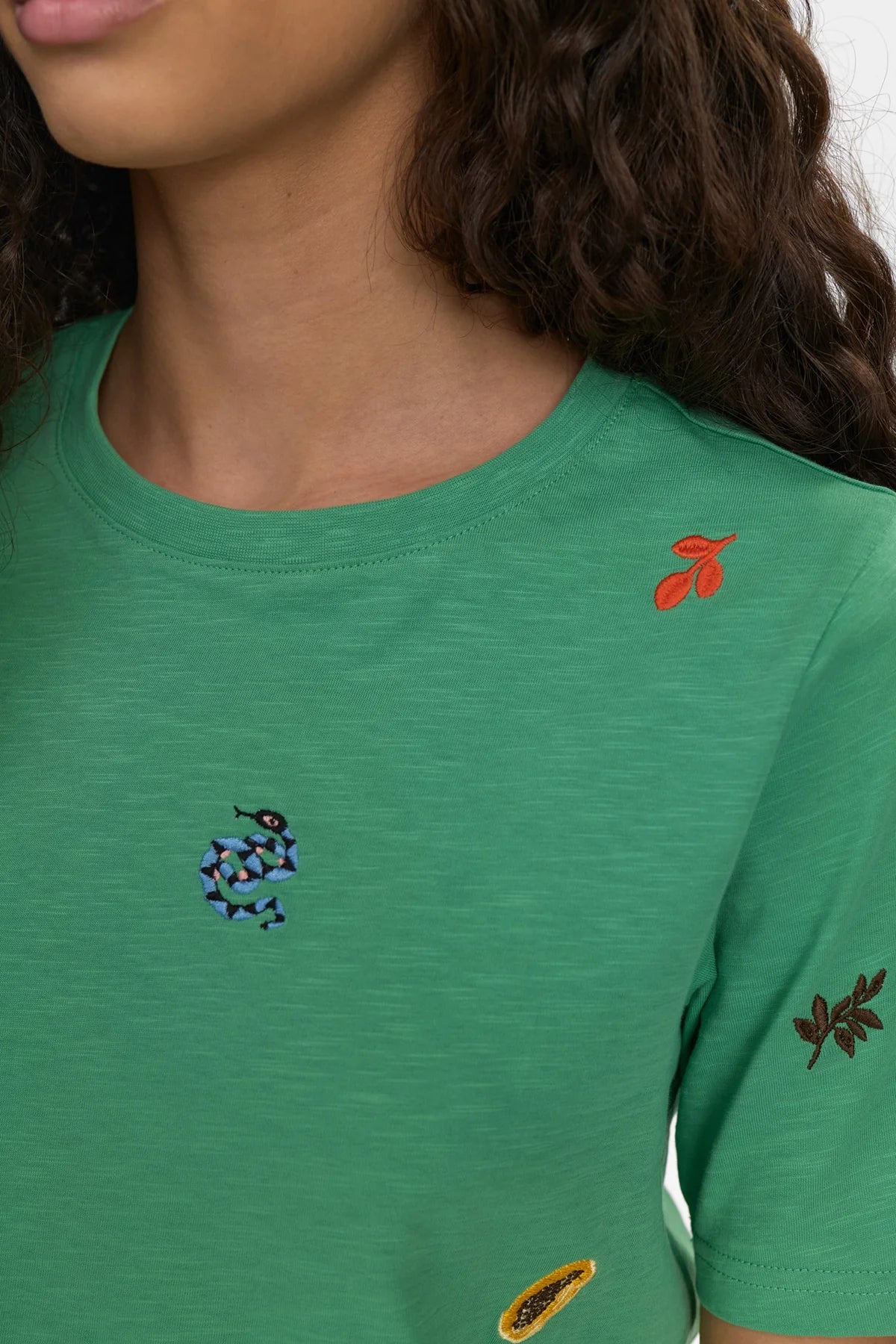 Nümph Nuzoey T-shirt In Green Spruce