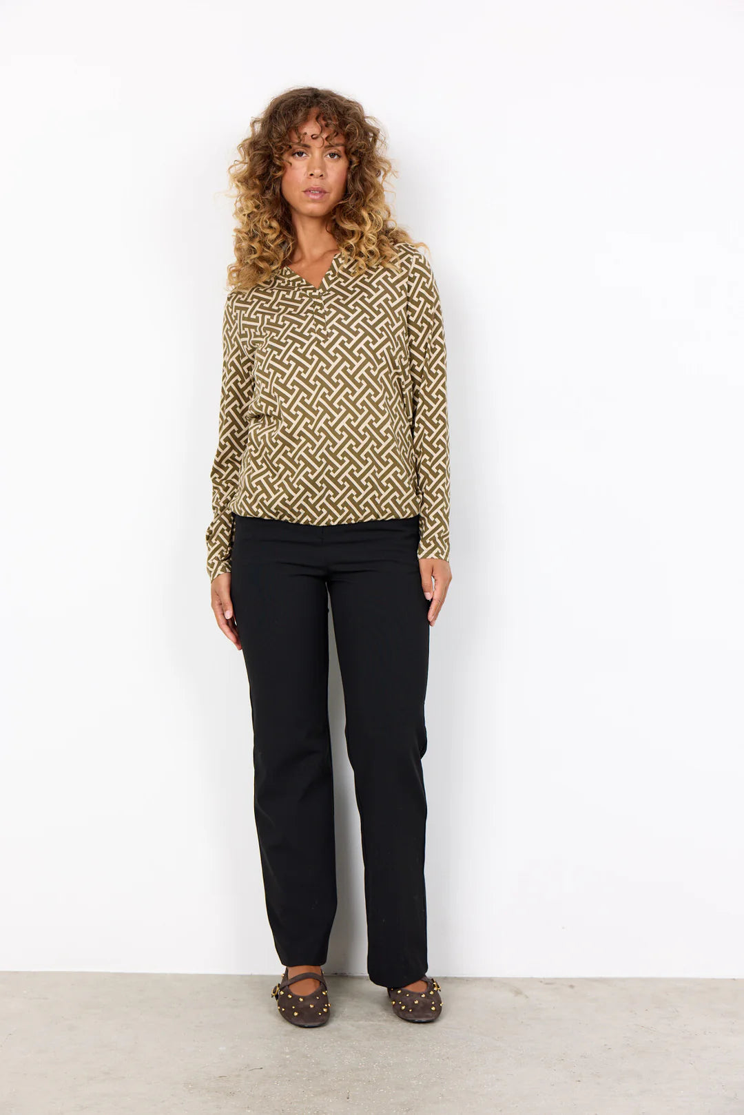 Soya Concept Felicity Top In Dark Green