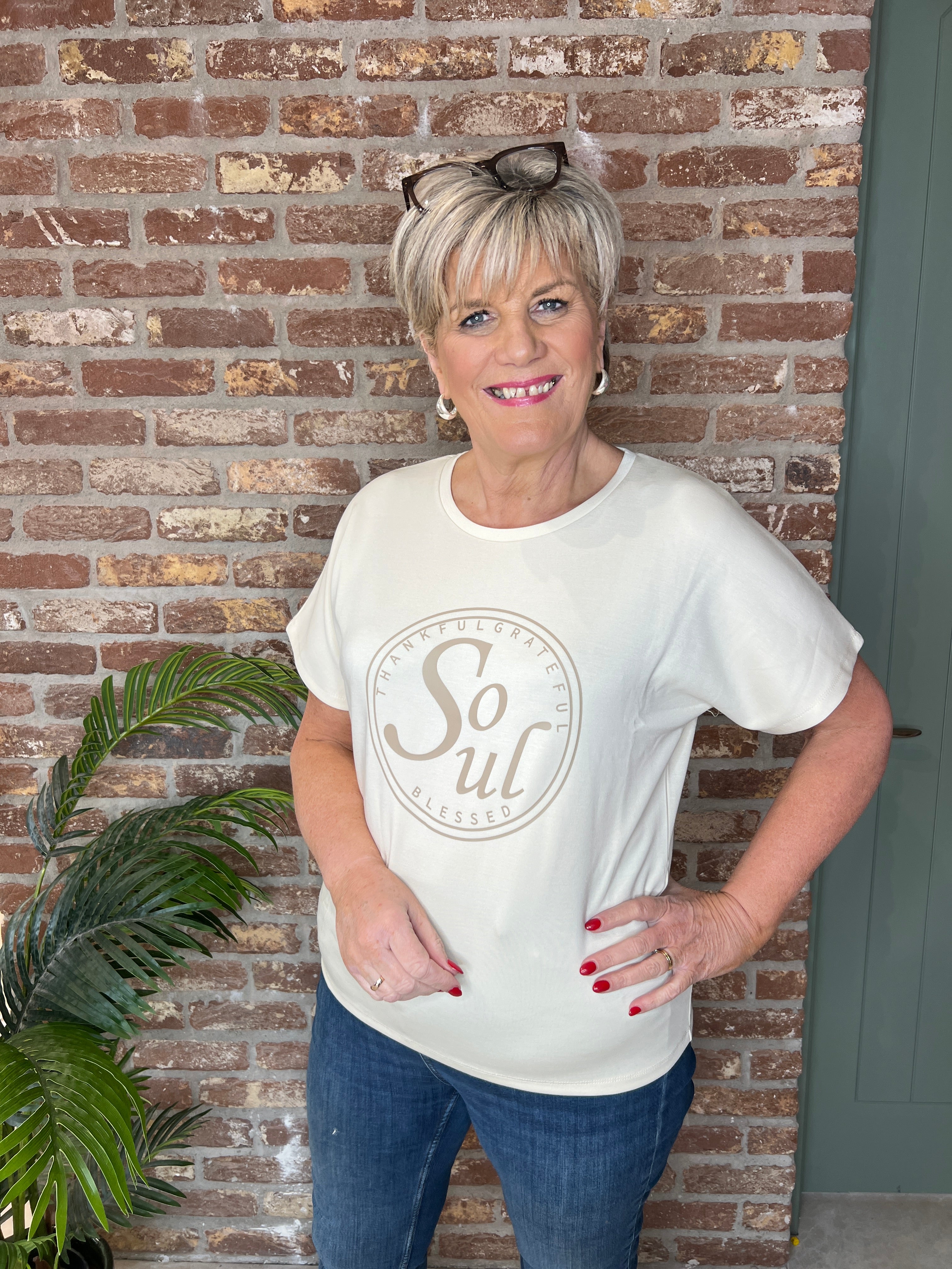 Soya Concept Banu t-shirt In cream