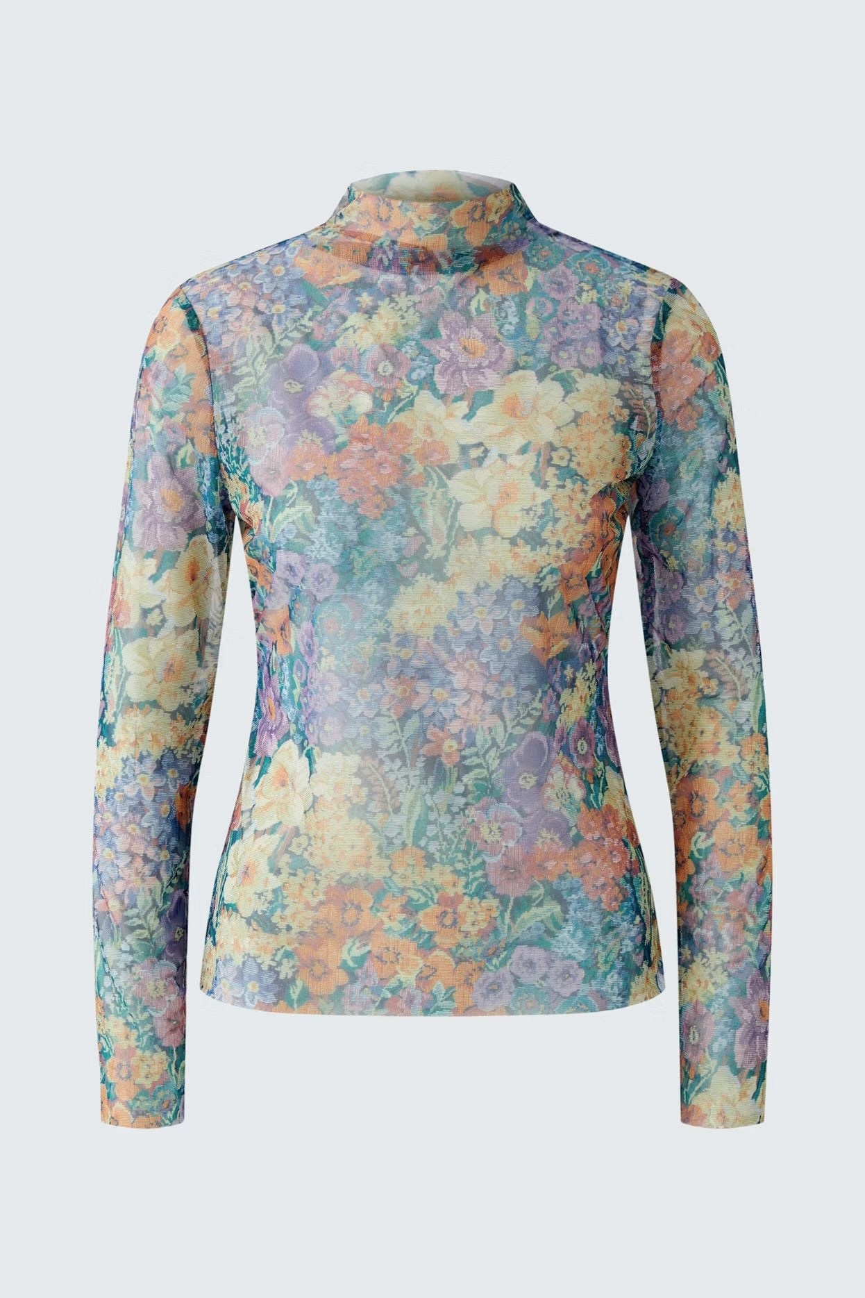 Oui Long sleeve top In Lilac yellow