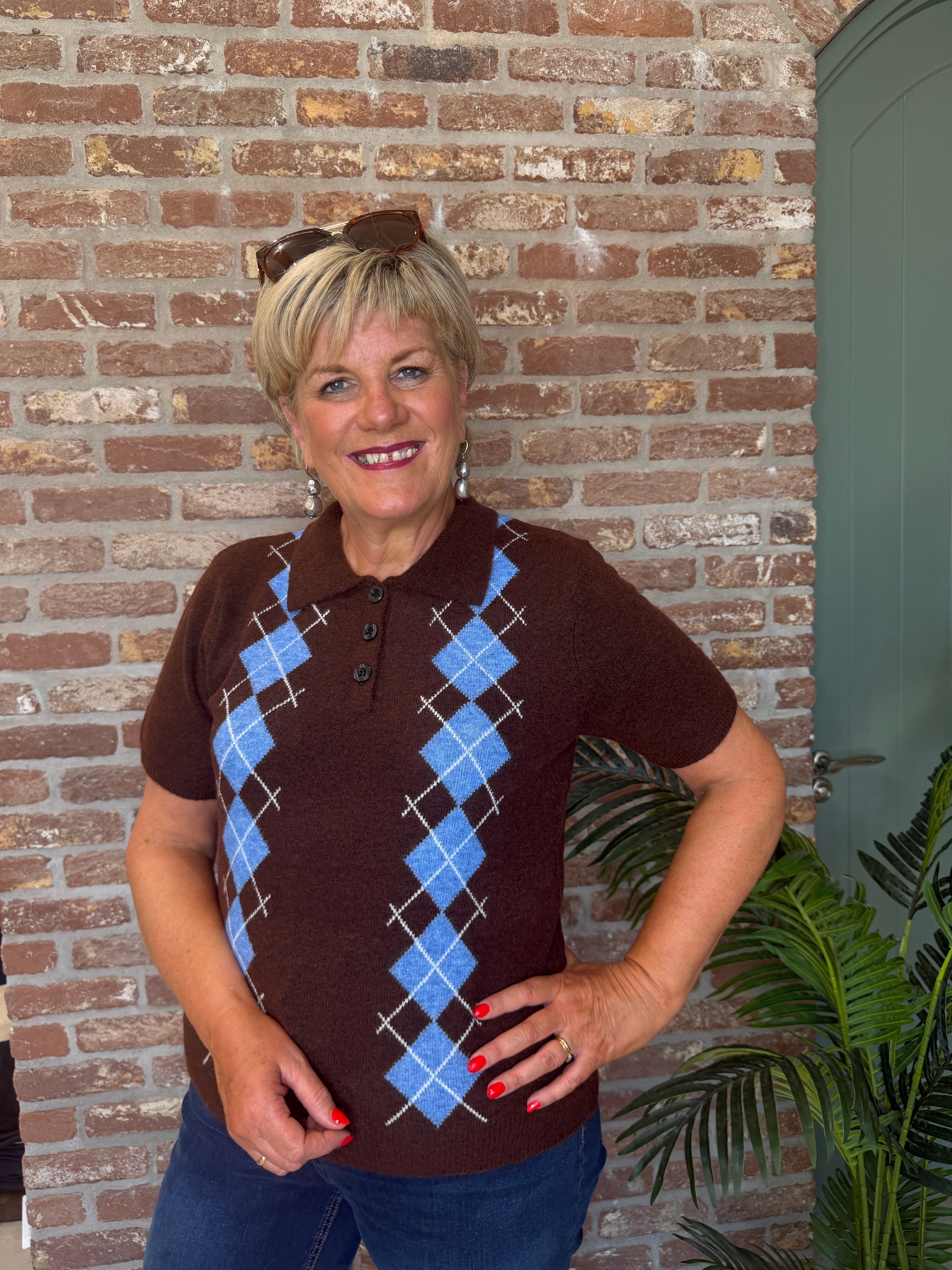 Ichi Idasila Pullover In Chicory Coffee Harlekin