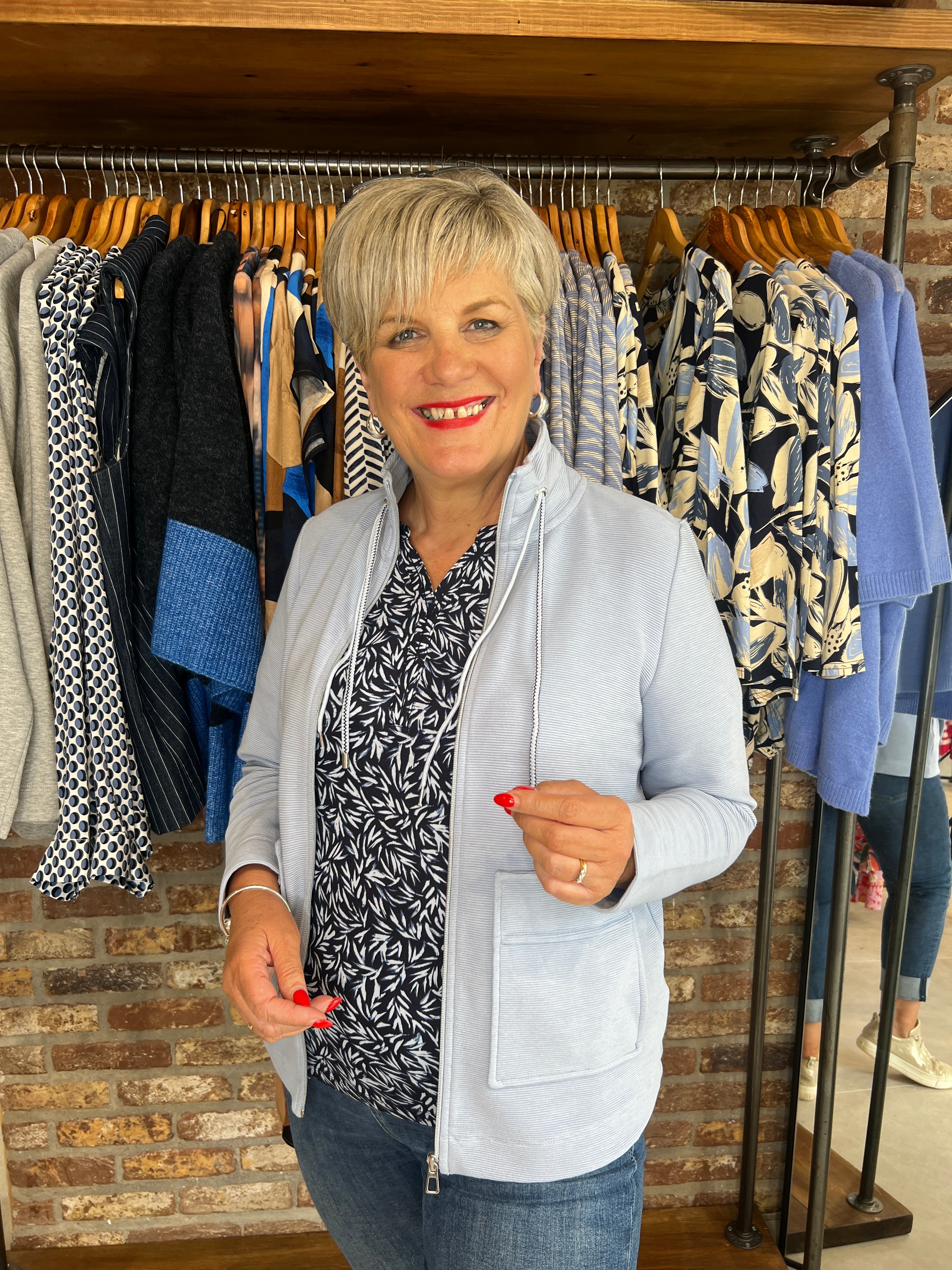 Cecil Ottoman Jacket In Mountain Blue