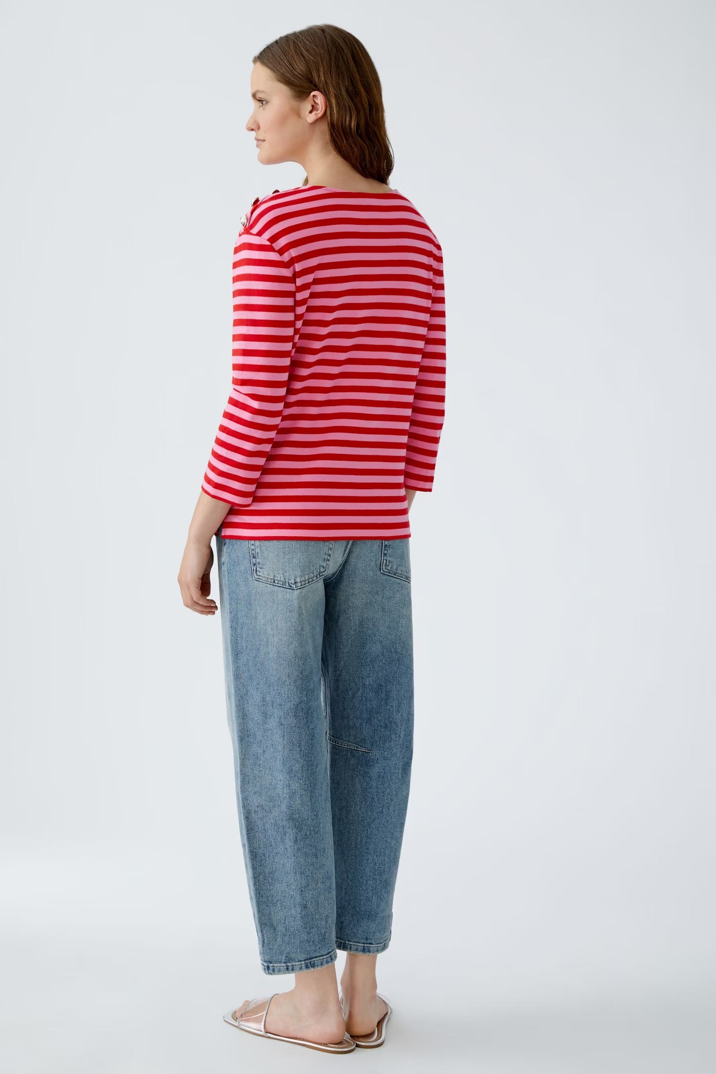 Oui Sunala Top In Red Rose