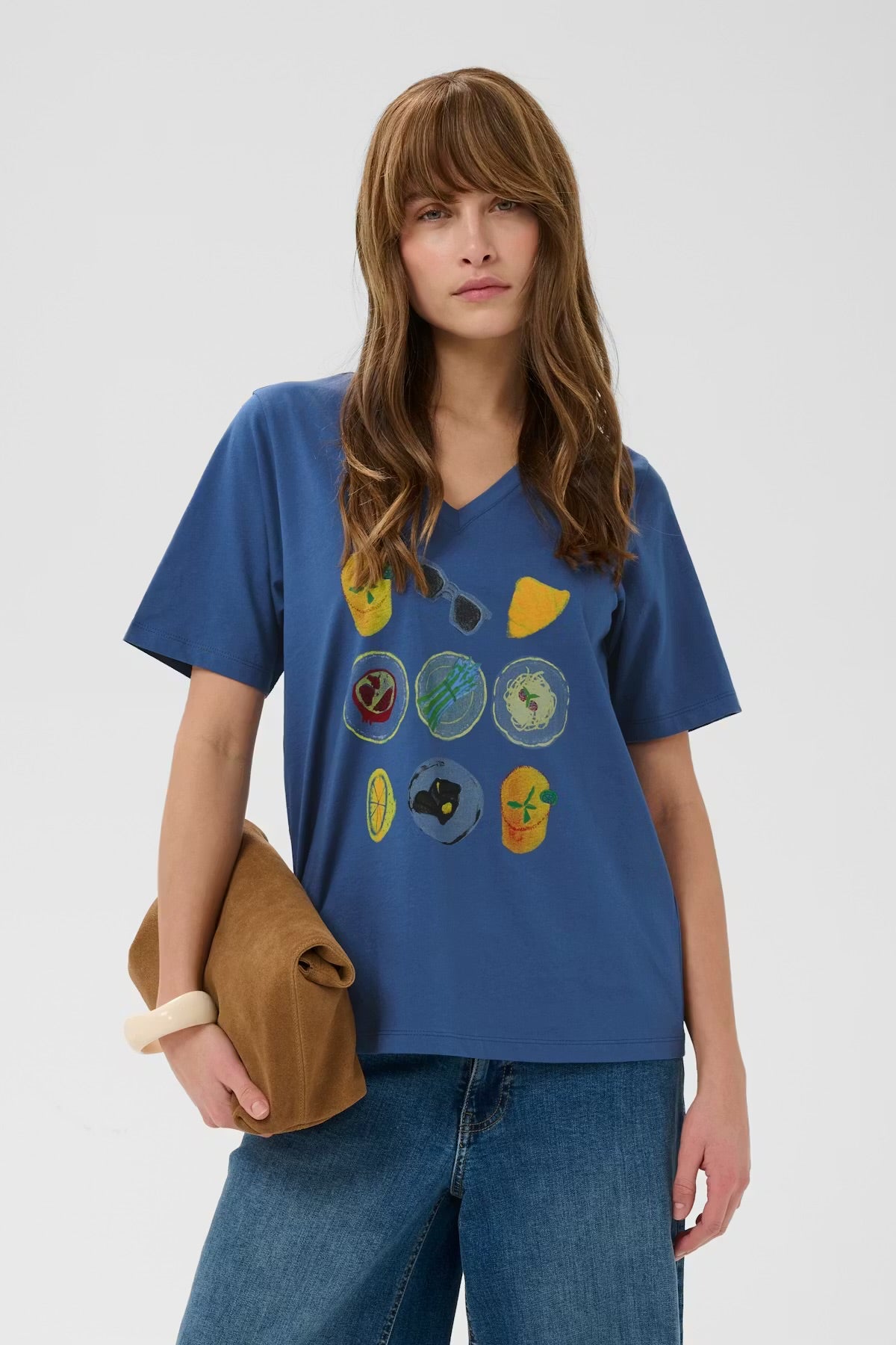 Culture Printed T-shirt In True Navy