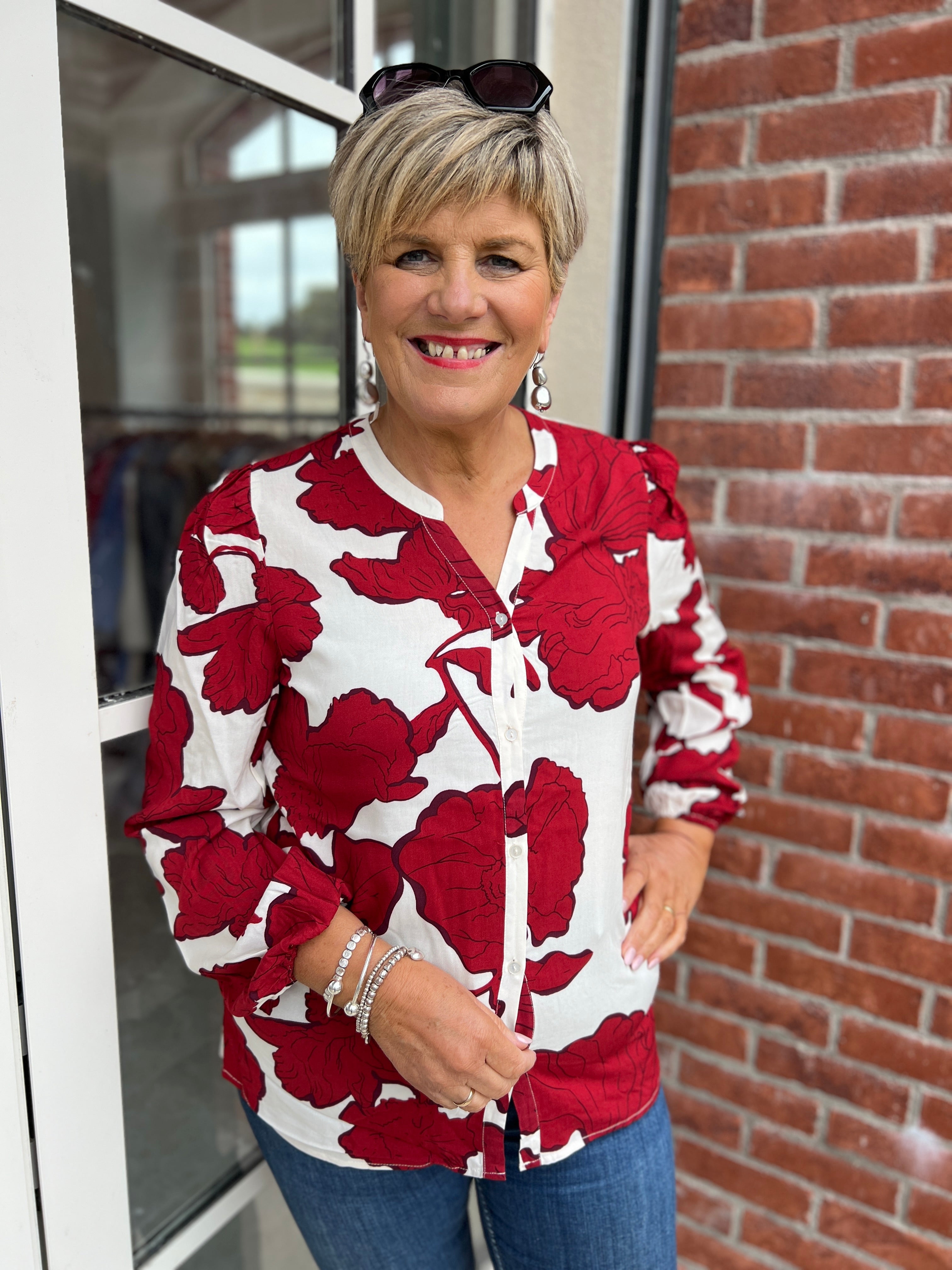 Soya Concept Vigdis Blouse In Red