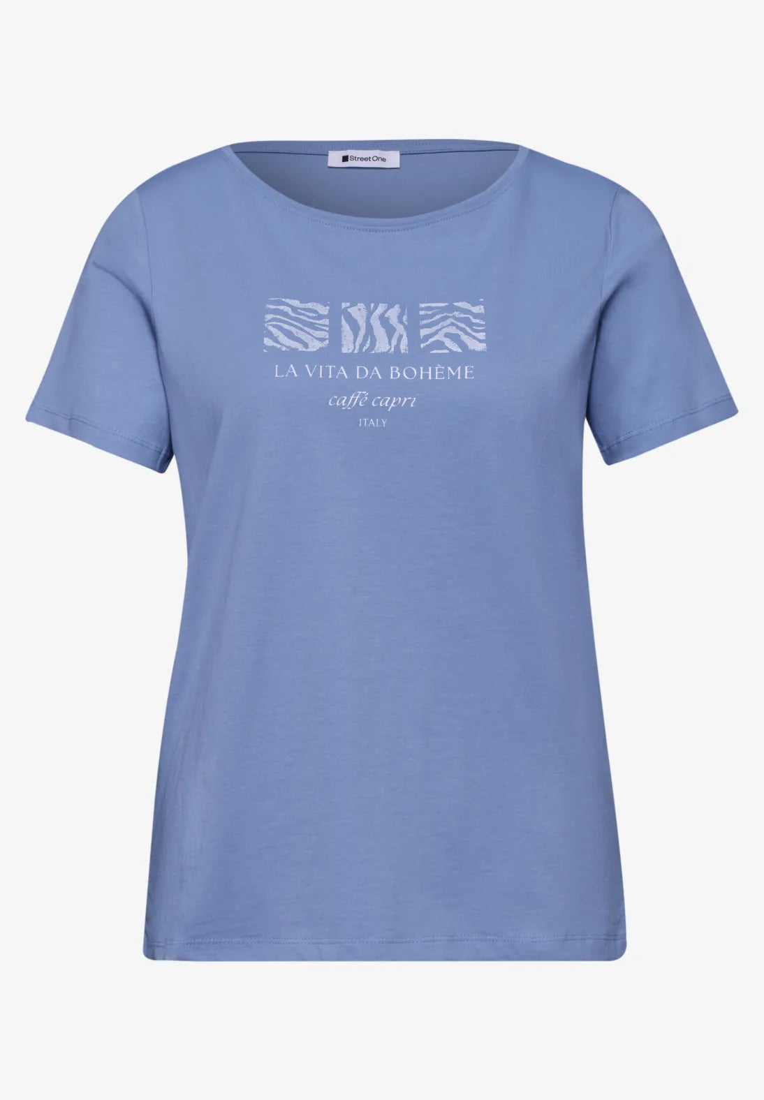 Street One Print T-shirt In blue