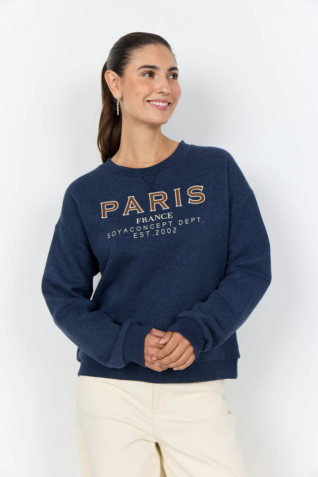 Soya Angelin Paris Sweatshirt In Navy