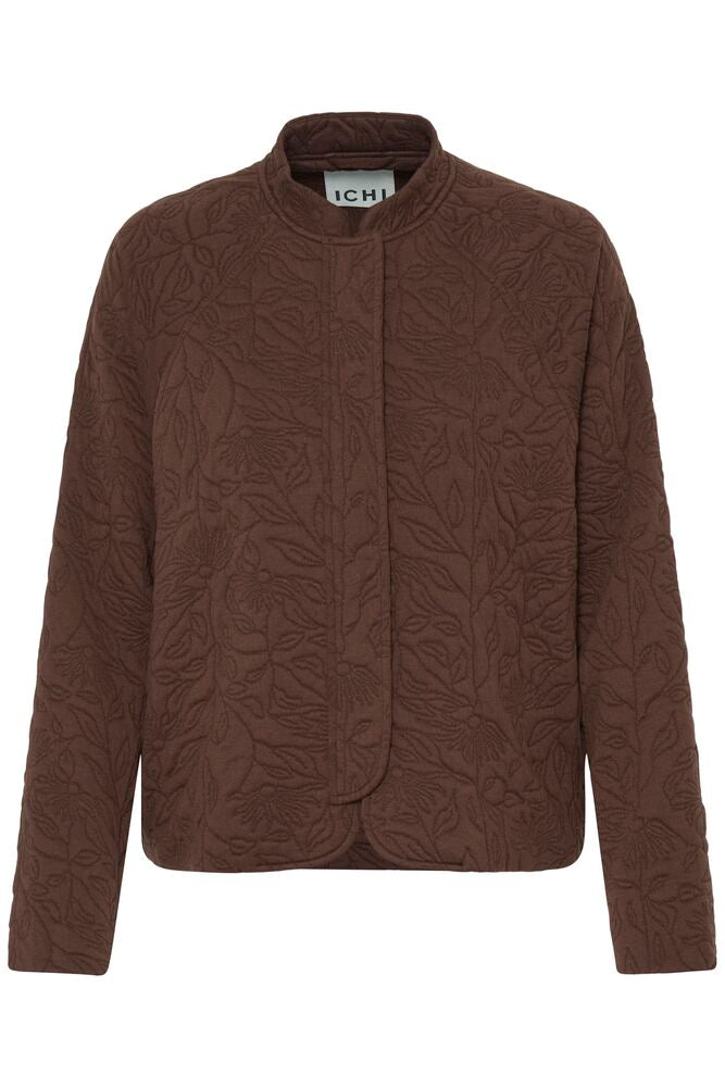 Ichi Ikate quilted jacket in Chicory Coffee
