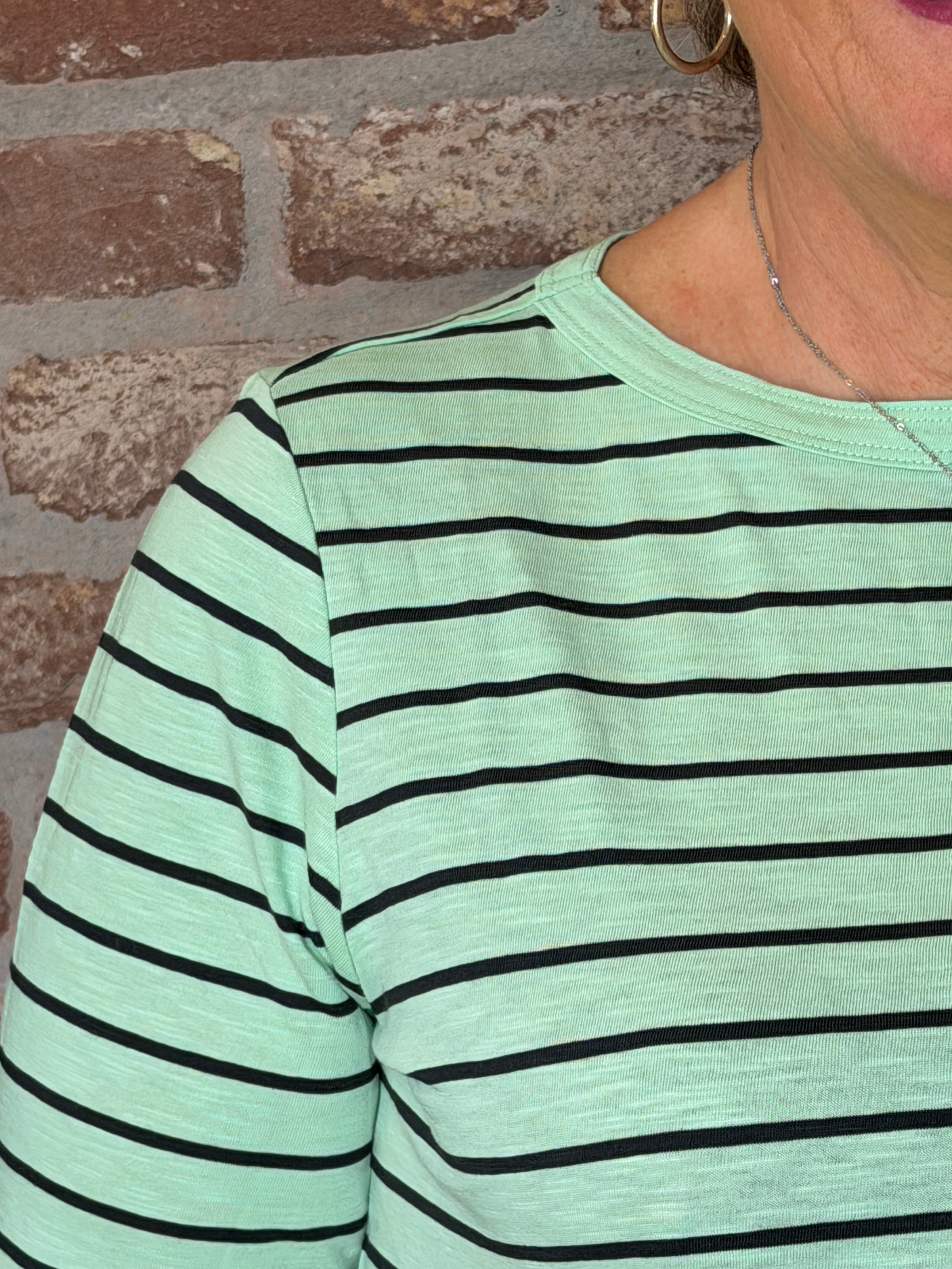 Cecil Striped T-shirt in Juicy Lime