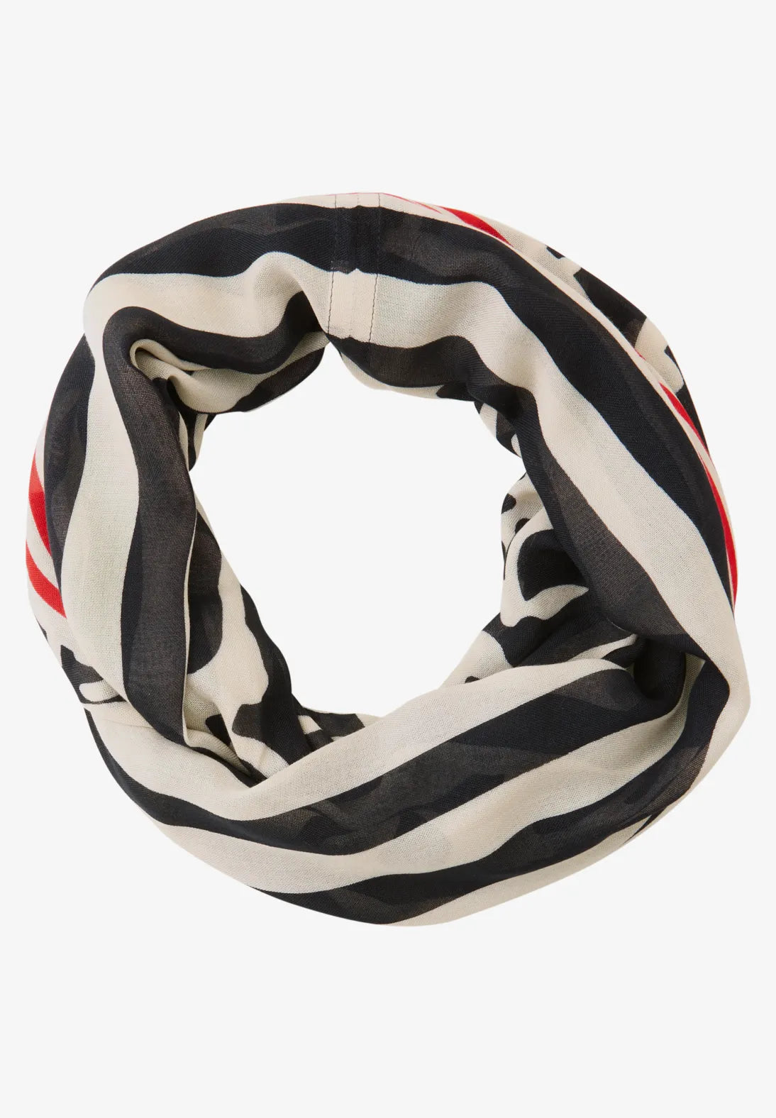 Street One Print Loop Snood In Shadowed Navy