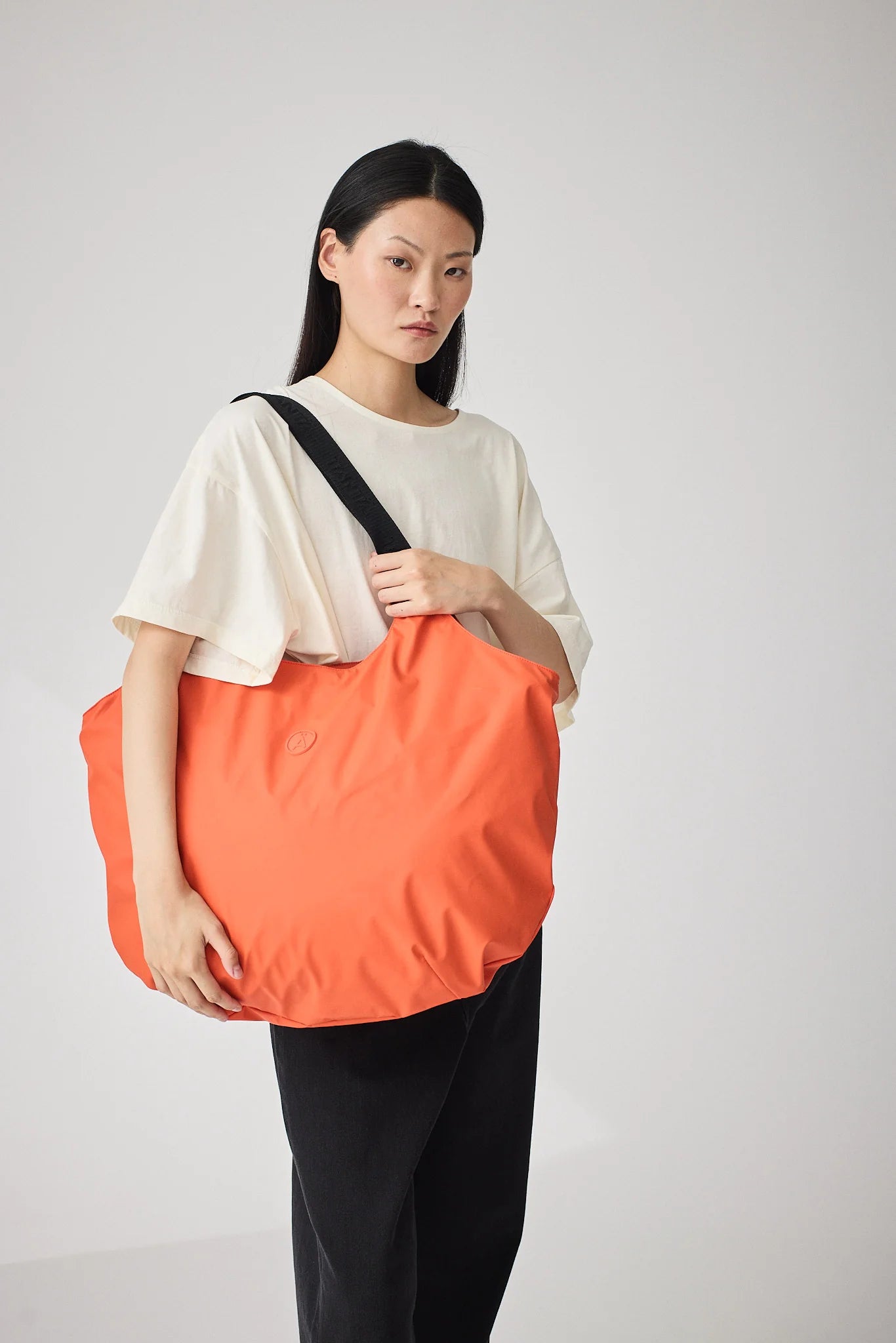 Tanta Saganak Shopper In Tangerine Tango