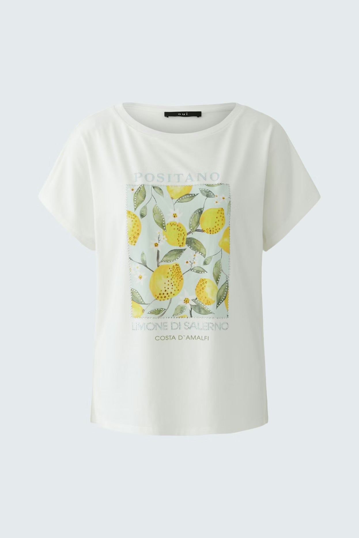 Oui Positano T-shirt In Cloud Dancer
