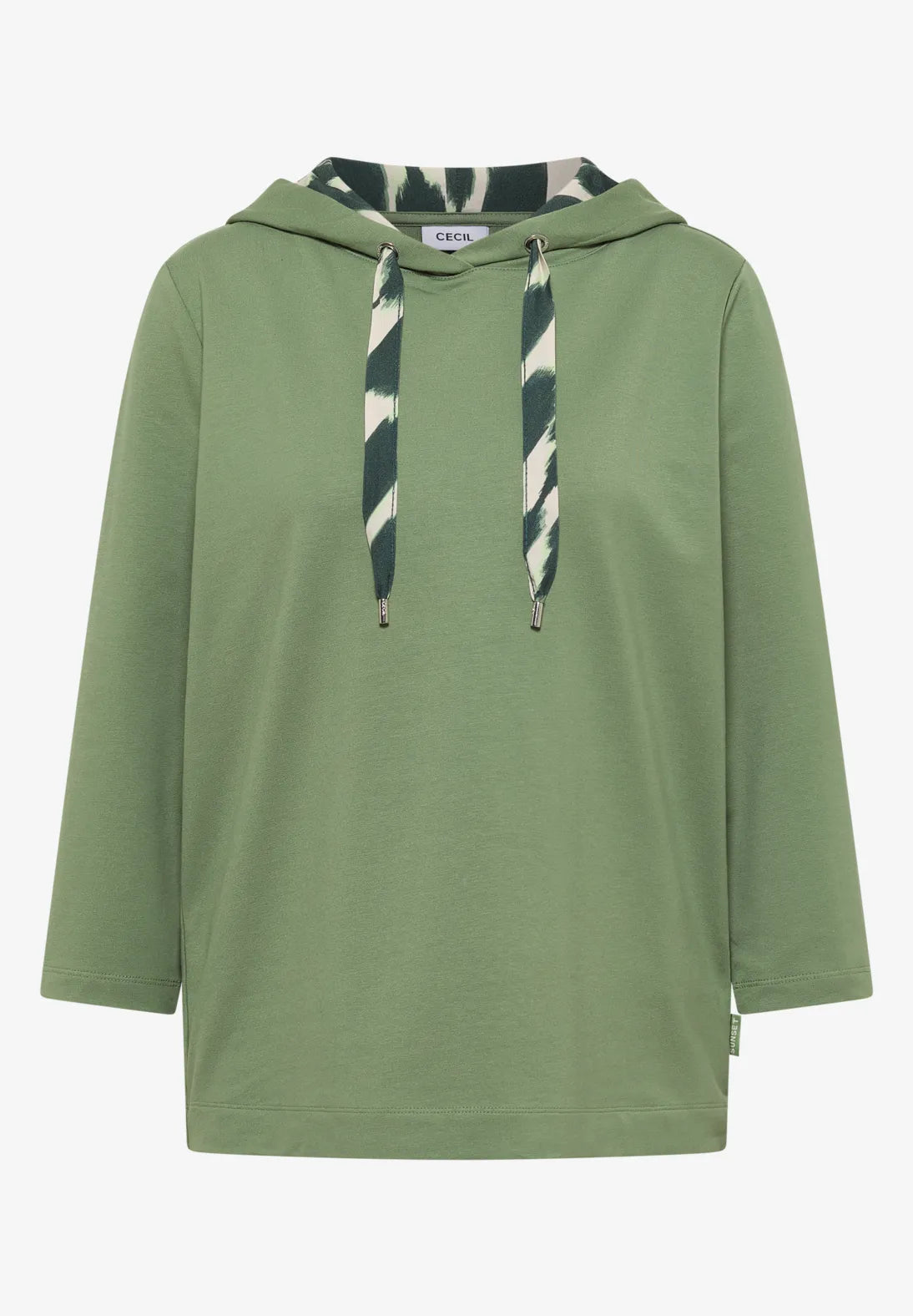 Cecil Hoodie In Deep Matcha Green