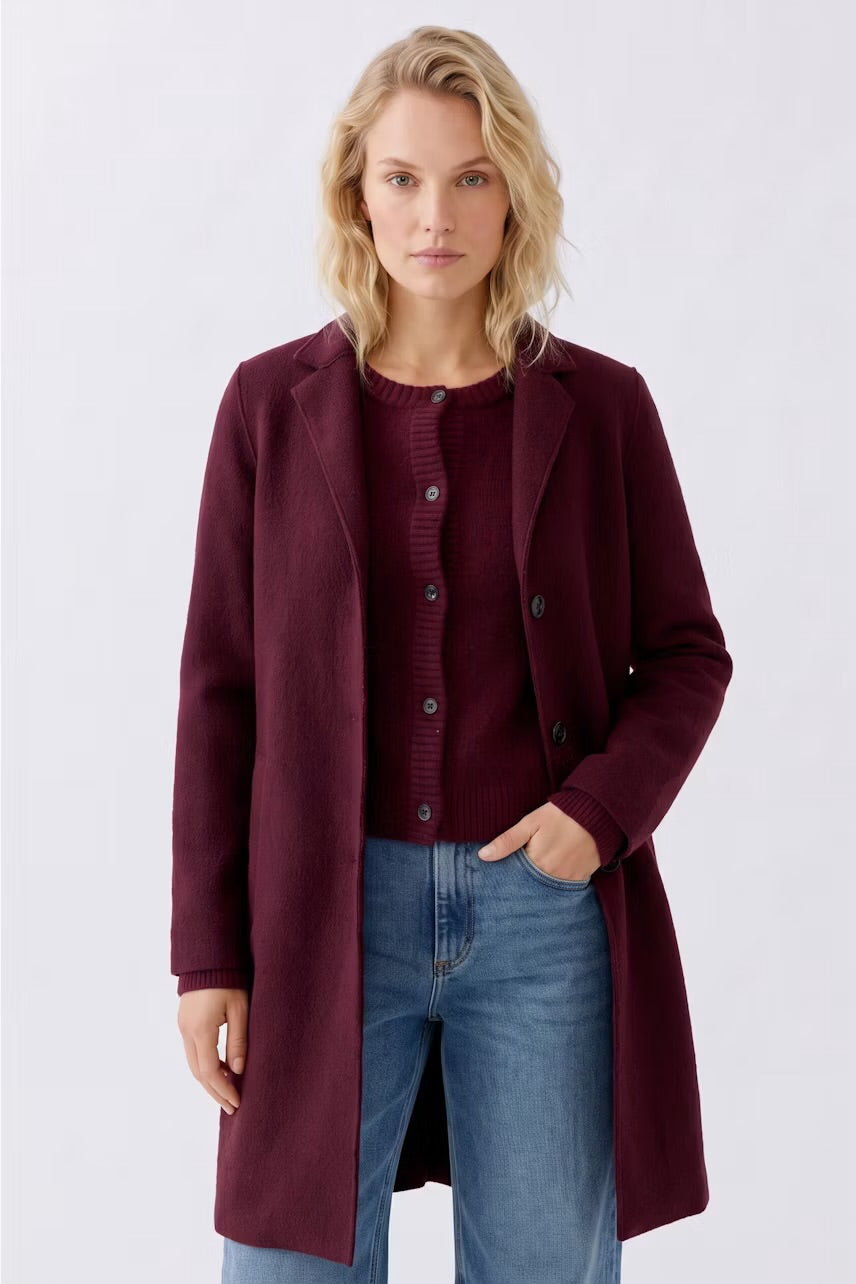 Mayson Boiled coat In bramble berry