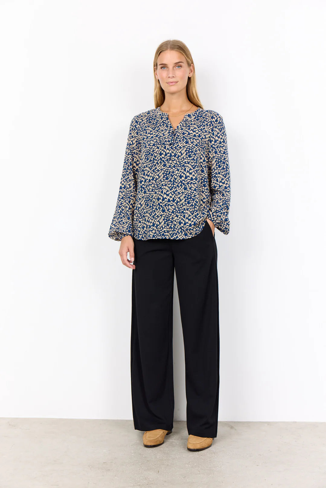 Soya Concept Van Blouse In Dark Blue