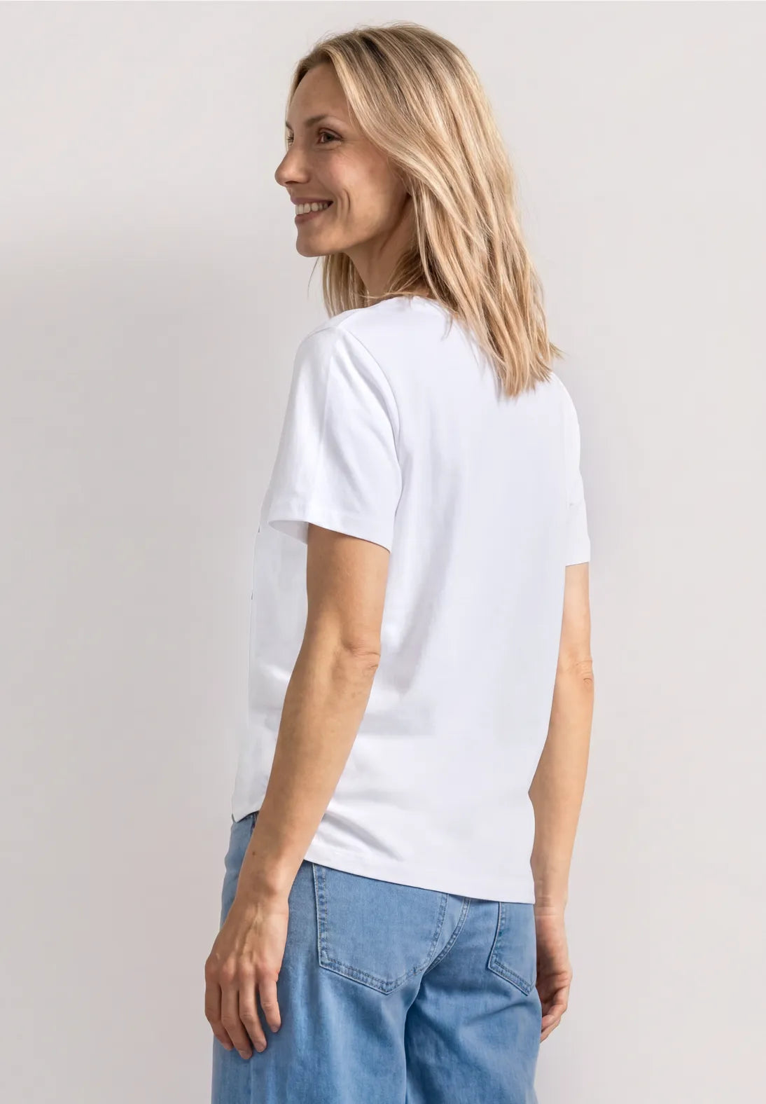 Street One photo print t-shirt in white