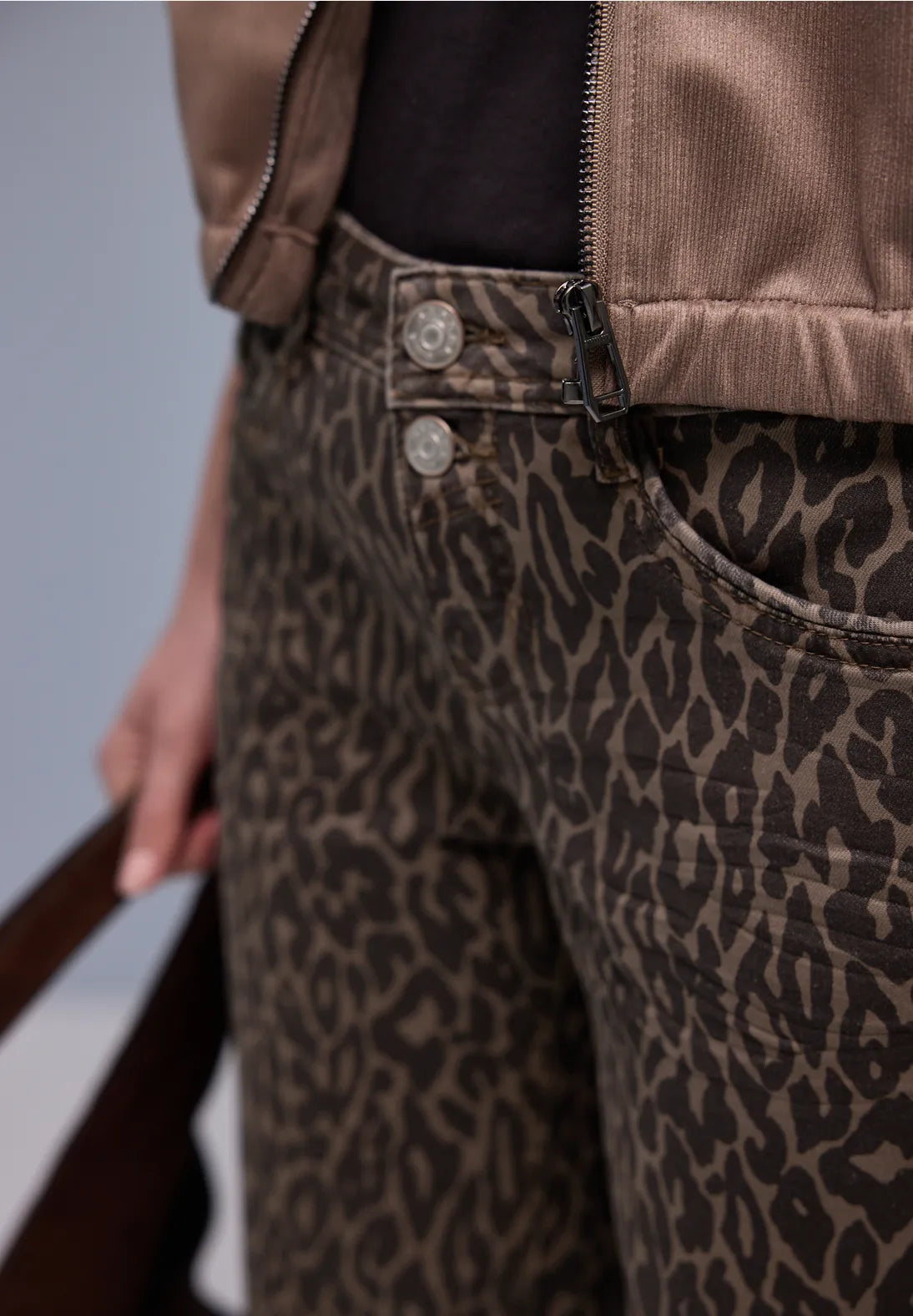 Street One Amelia Leopard Jeans In Leo