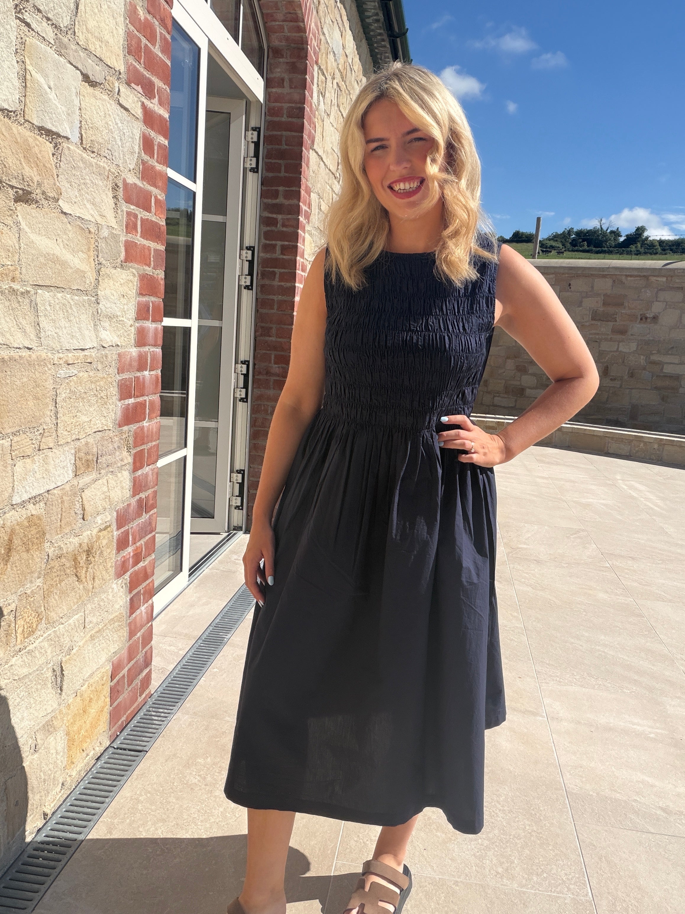 Saint Tropez Rosagisla Dress in Navy