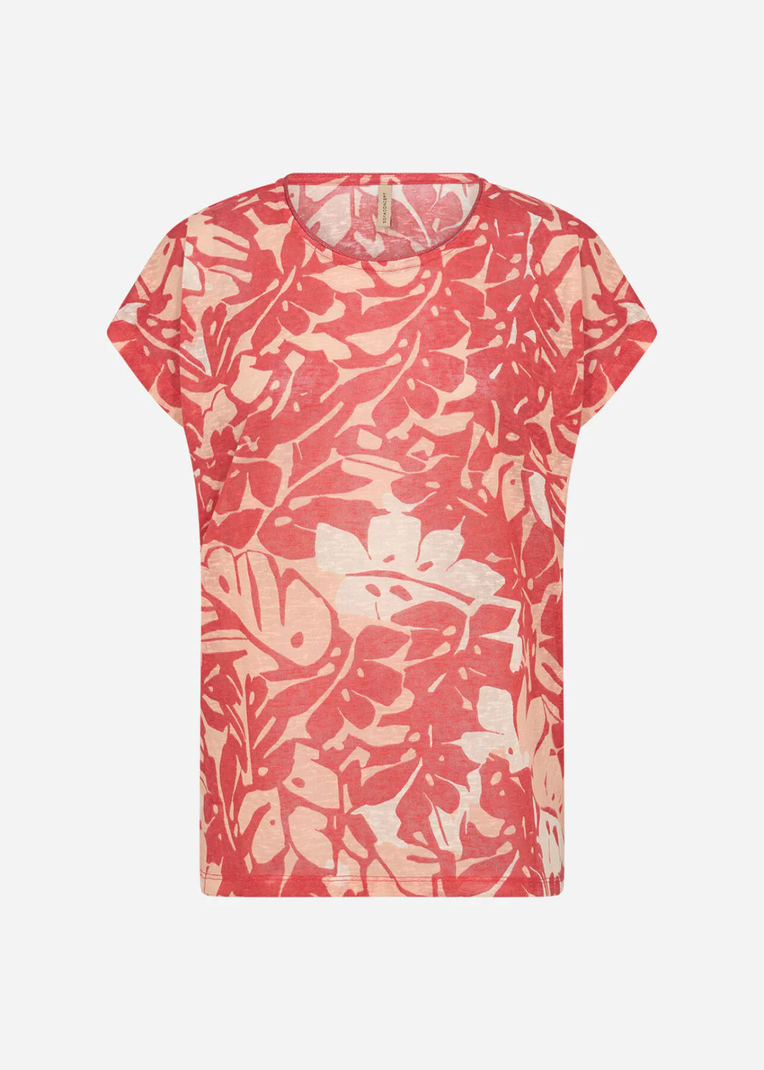 Soya Concept Aretha floral T-Shirt In Red