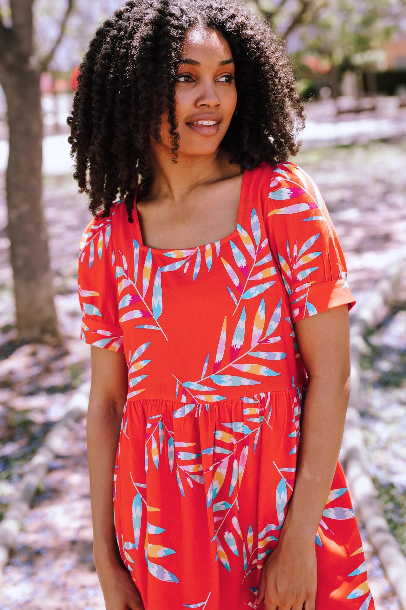 Sugarhill Brighton Shelia Mini Smock Dress In Red