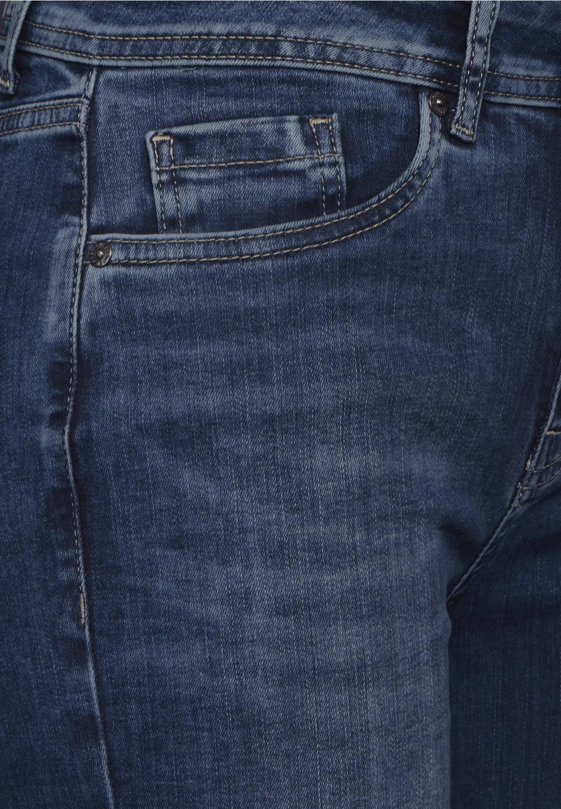 Street One Bootleg Denim Jeans In Medium Blue