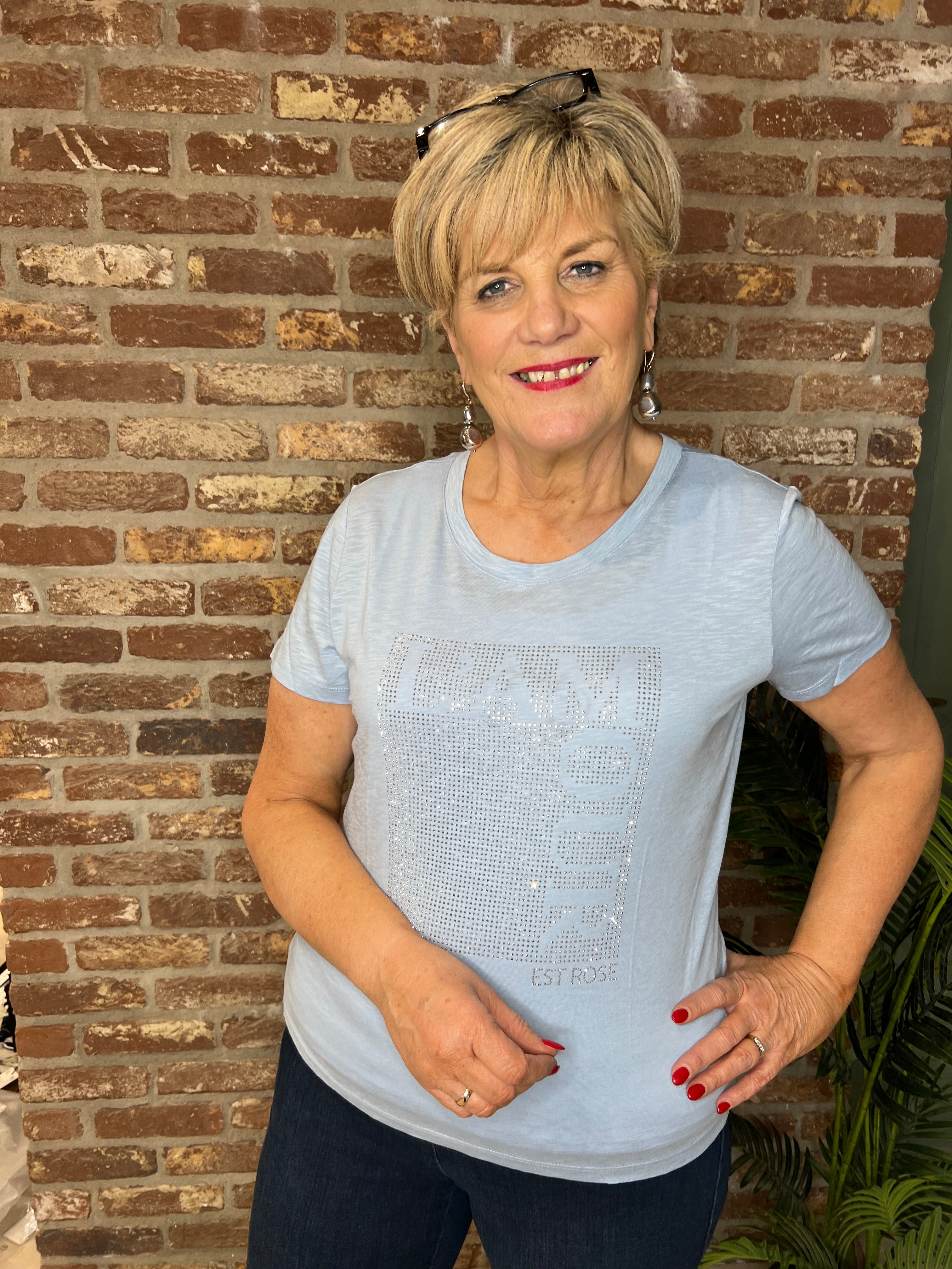 Monari Printed T-shirt In Seaside