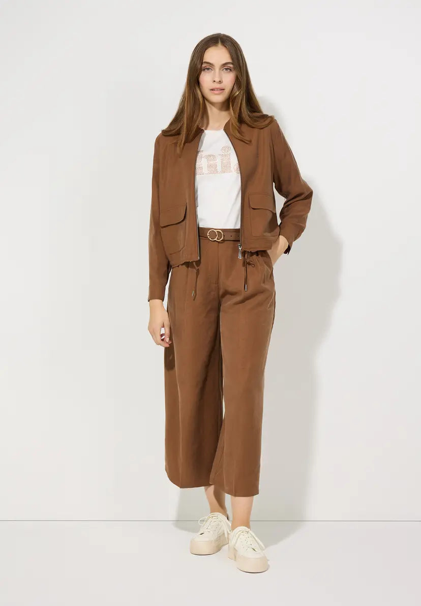 More & More Modal Jacket In Sweet Toffee