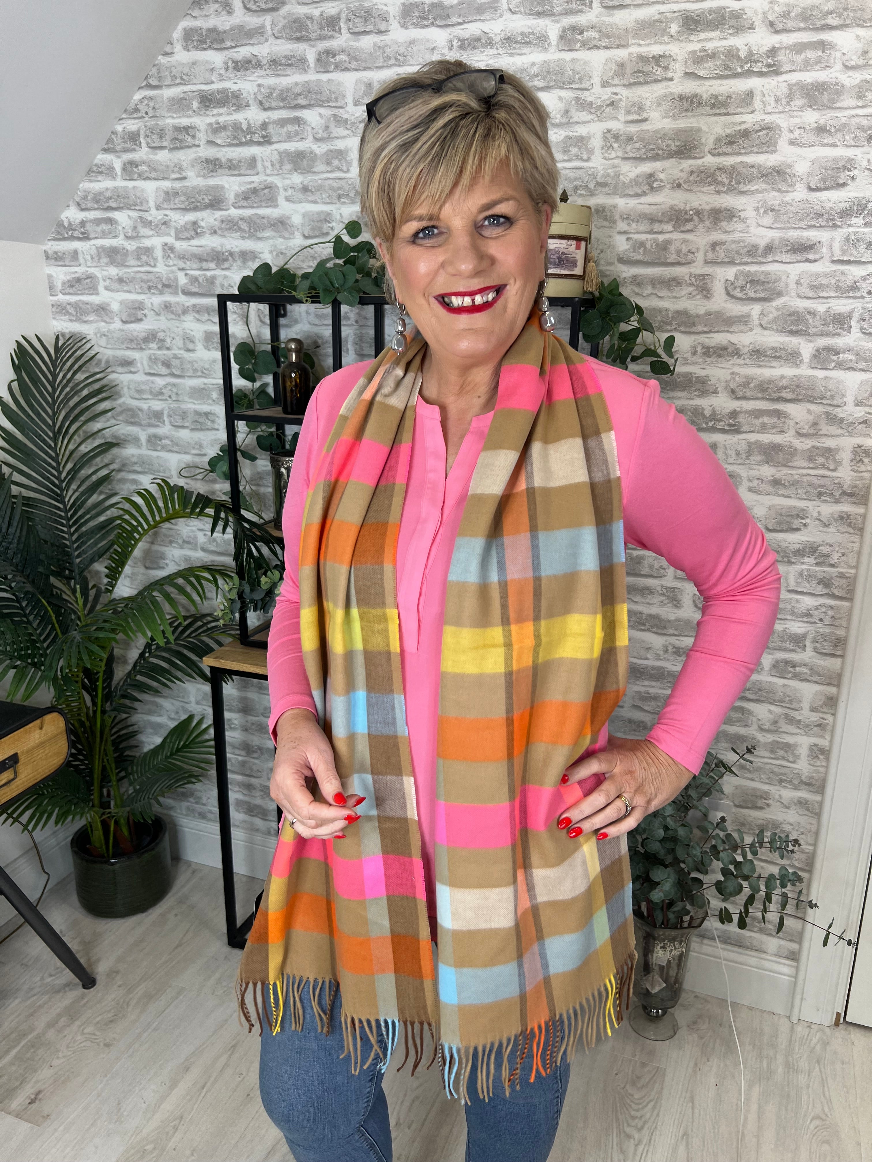 Milano Italy Top With Pockets In Candy