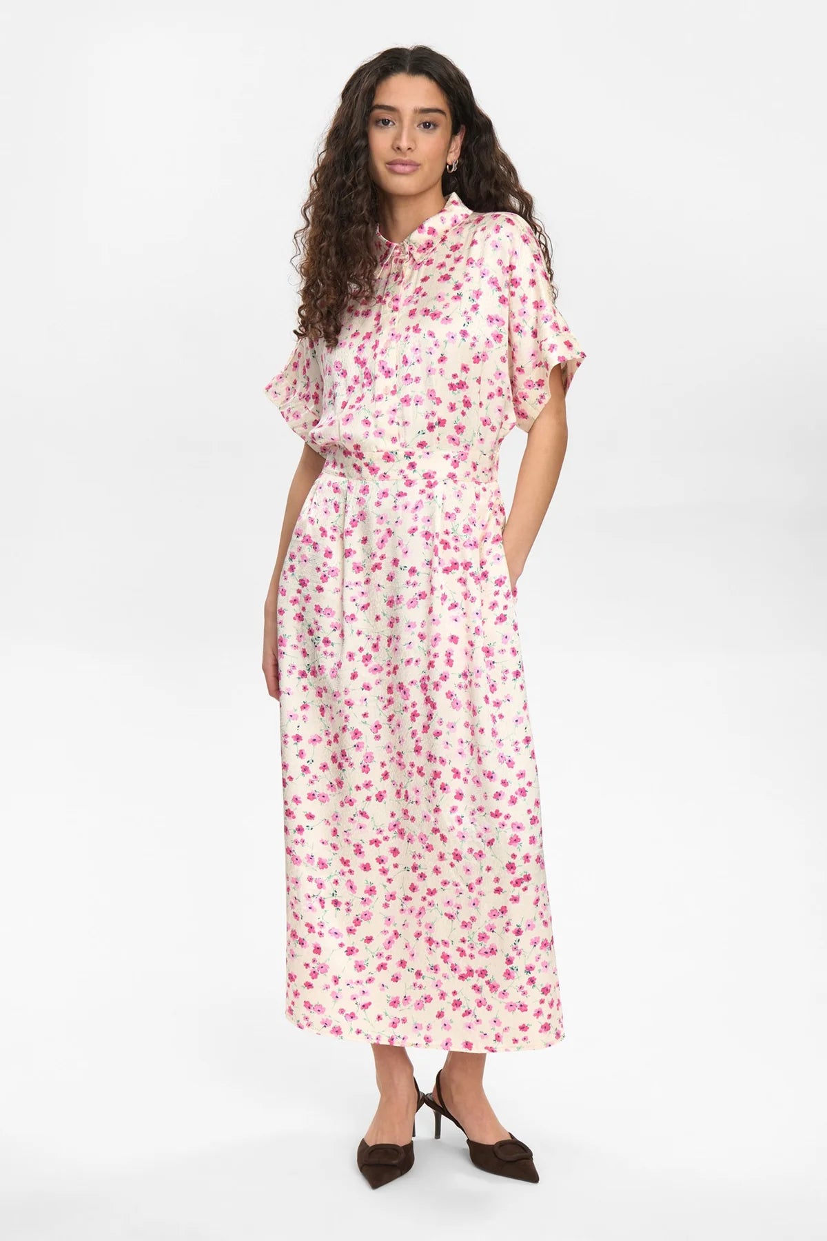 Nümph Nutwinkle Dress In Ecru