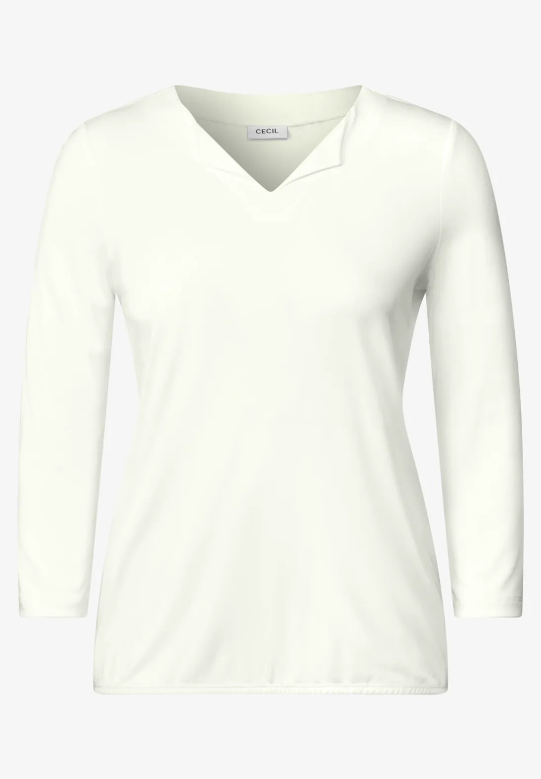 Cecil Modal Top In Vanilla White