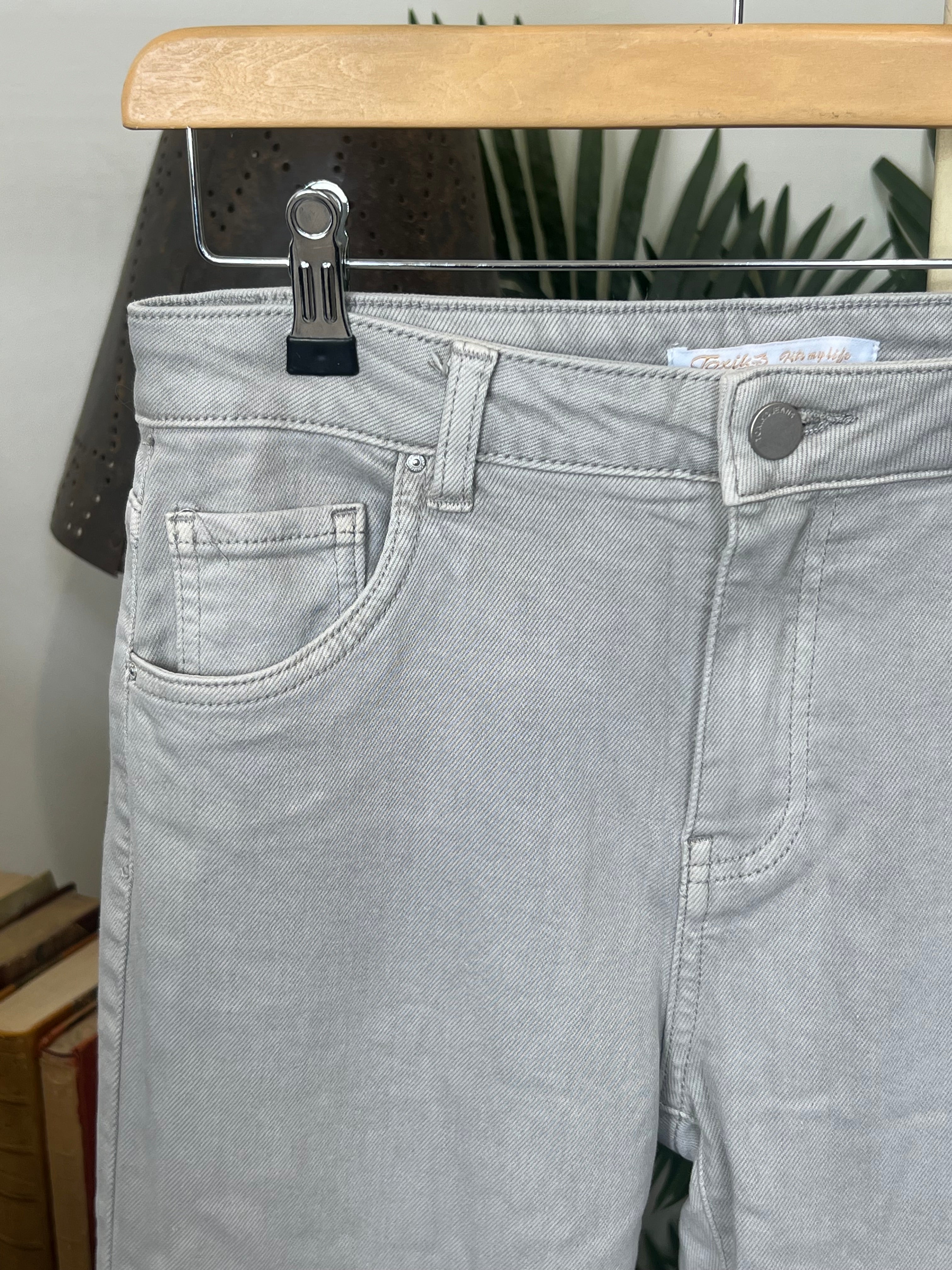 Toxik Highwaited Boyfriend Jeans In Stone/Beige
