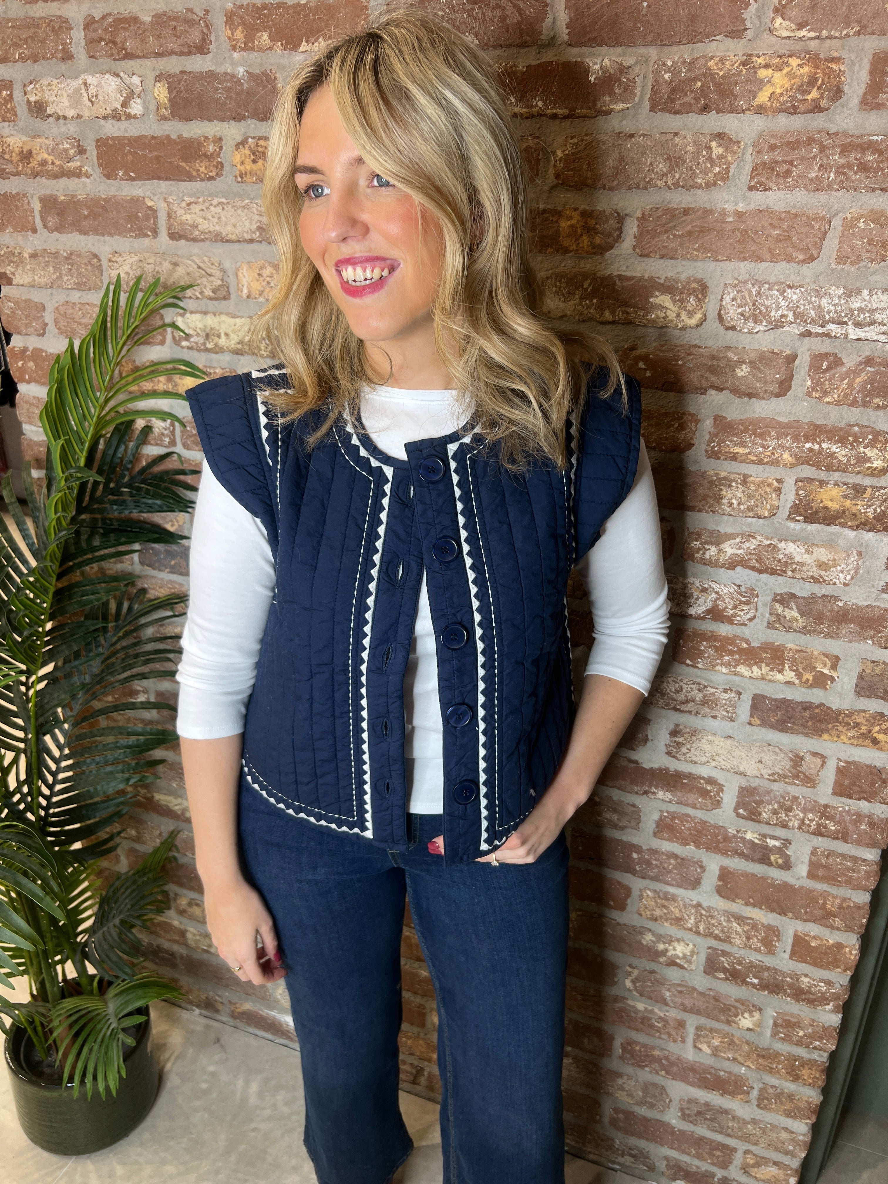 Culture Embroidery Waistcoat In Dress Blues