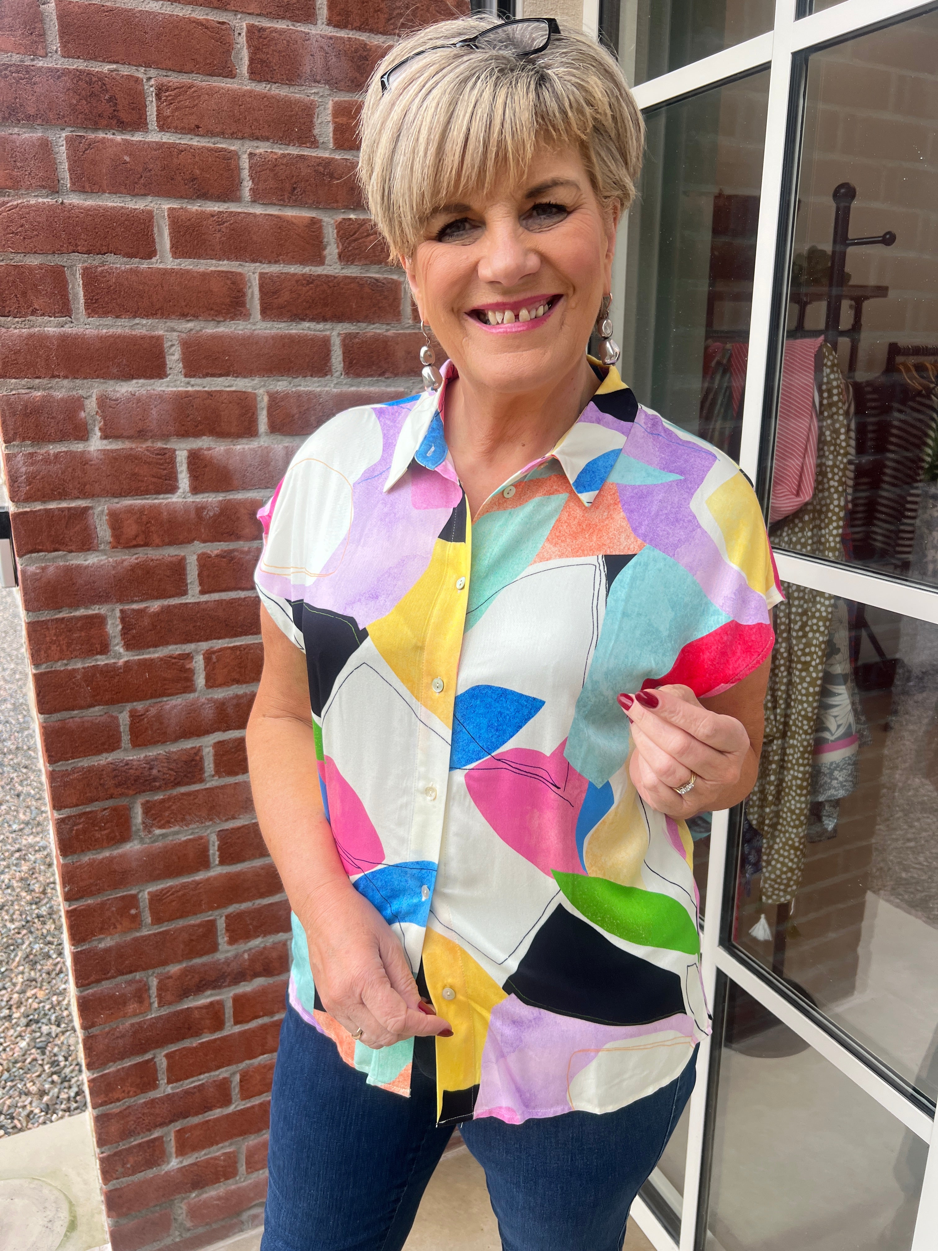 Nümph Patterned Shirt in Peony