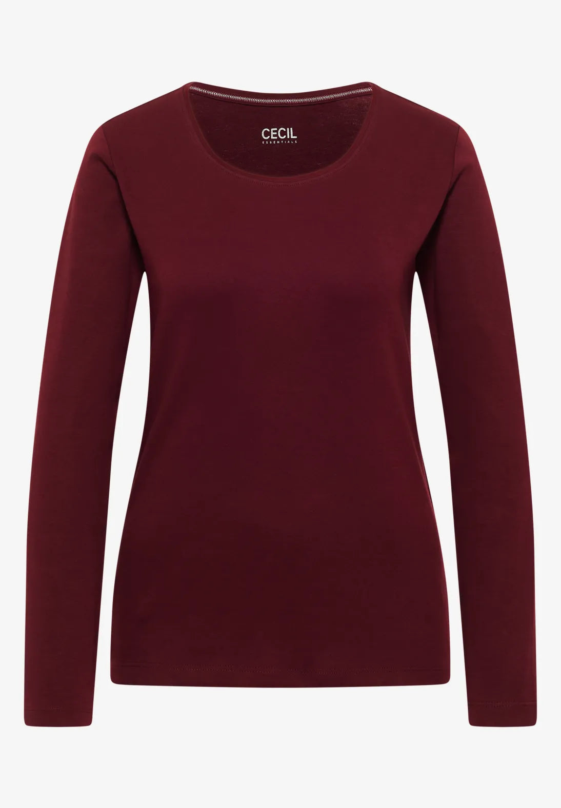 Pia basic top in red wine