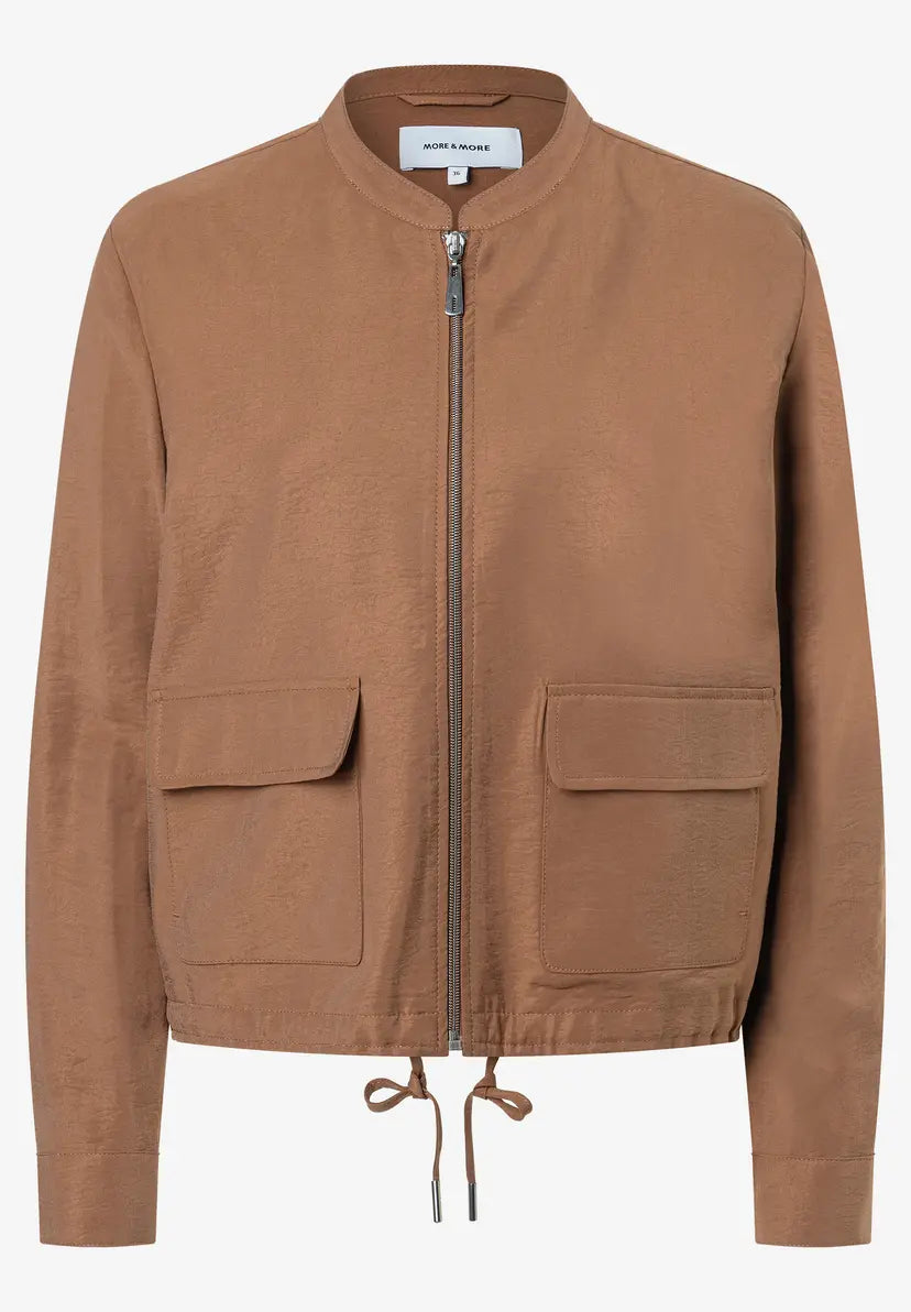 More & More Modal Jacket In Sweet Toffee
