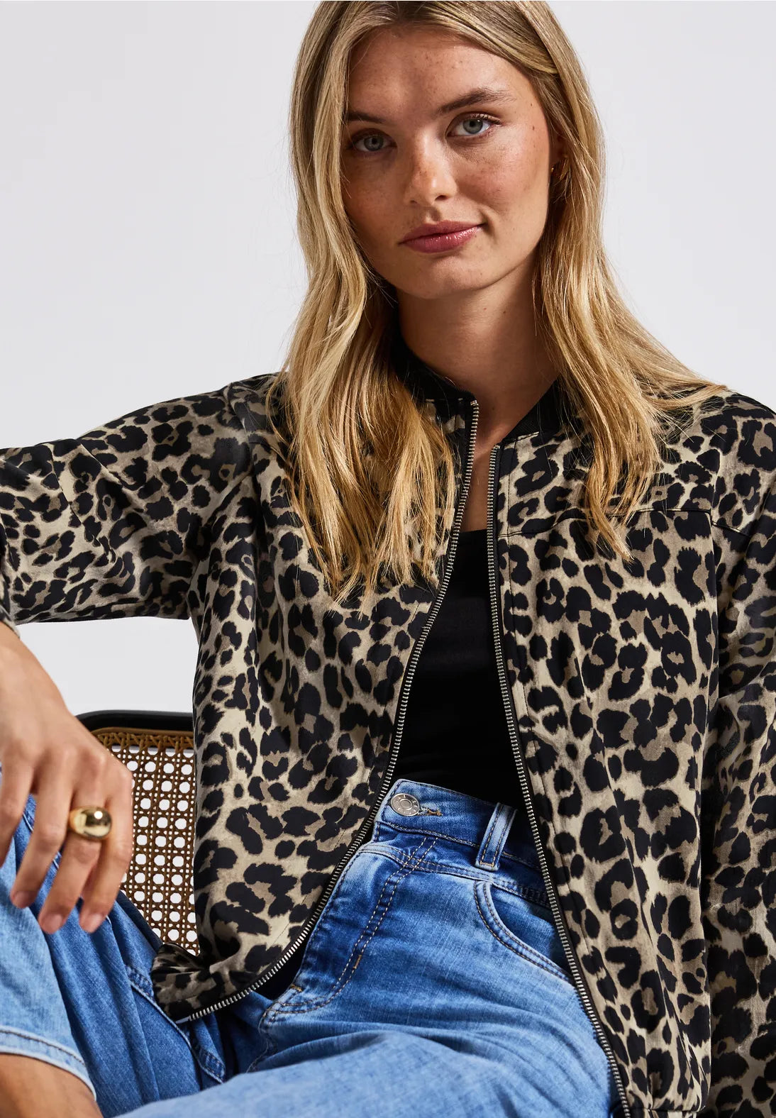 Street One Leo Jacket In Black Multi